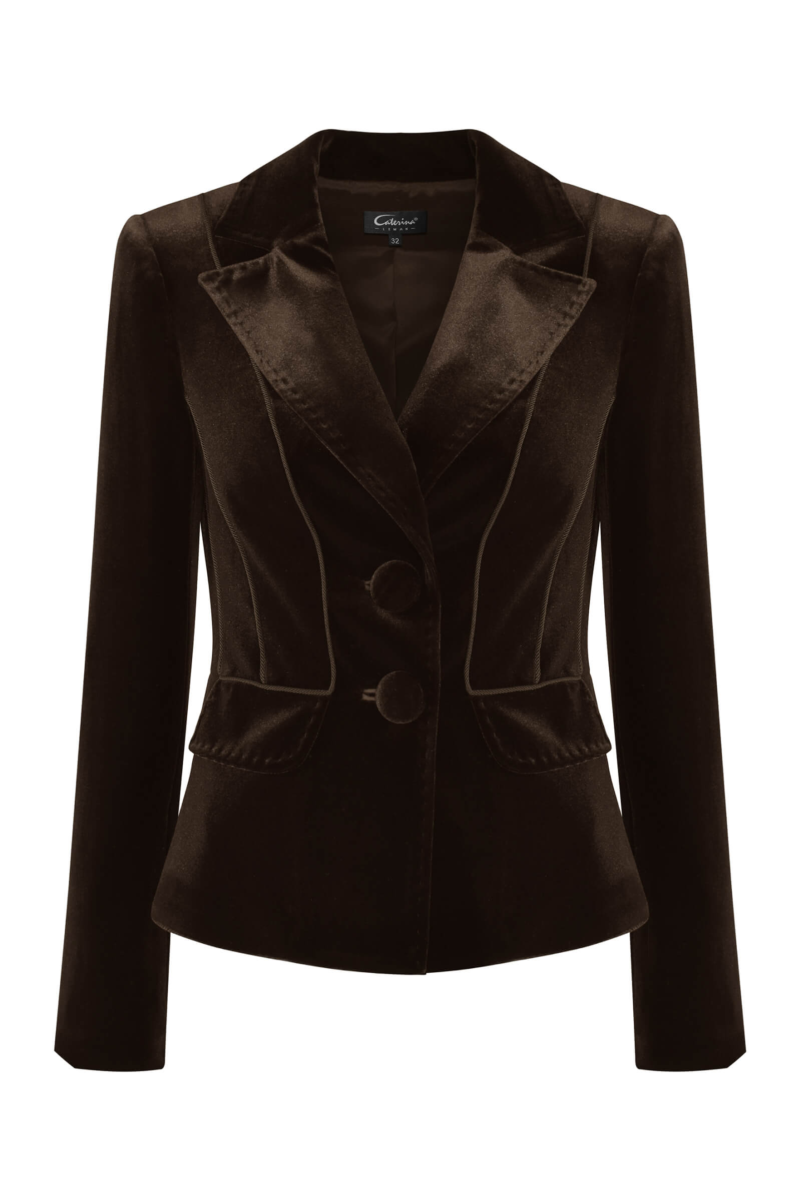 Бархатный жакет с английским воротником Бренд Caterina Leman