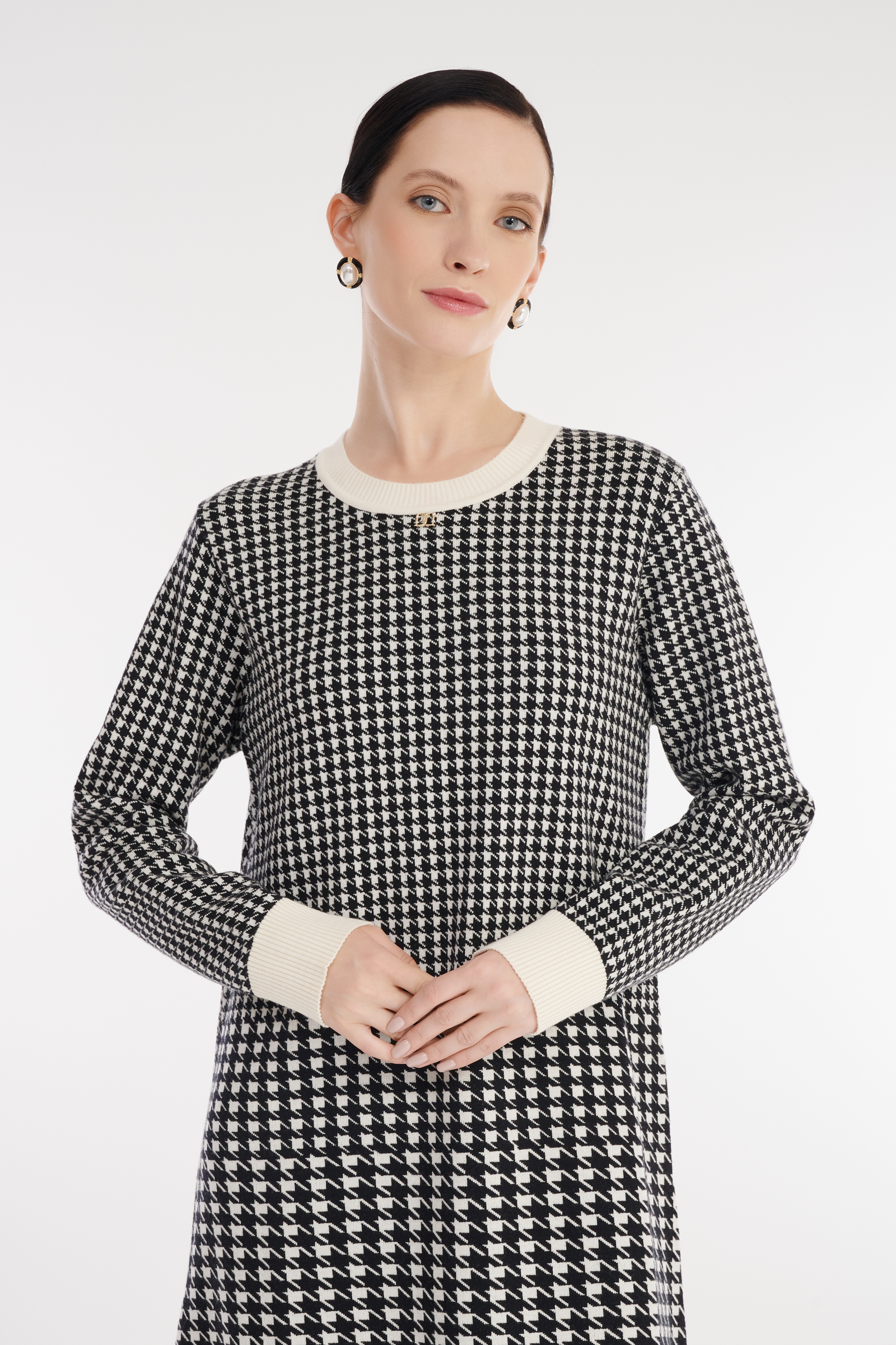 Трикотажное платье с принтом Бренд Daniela Drei