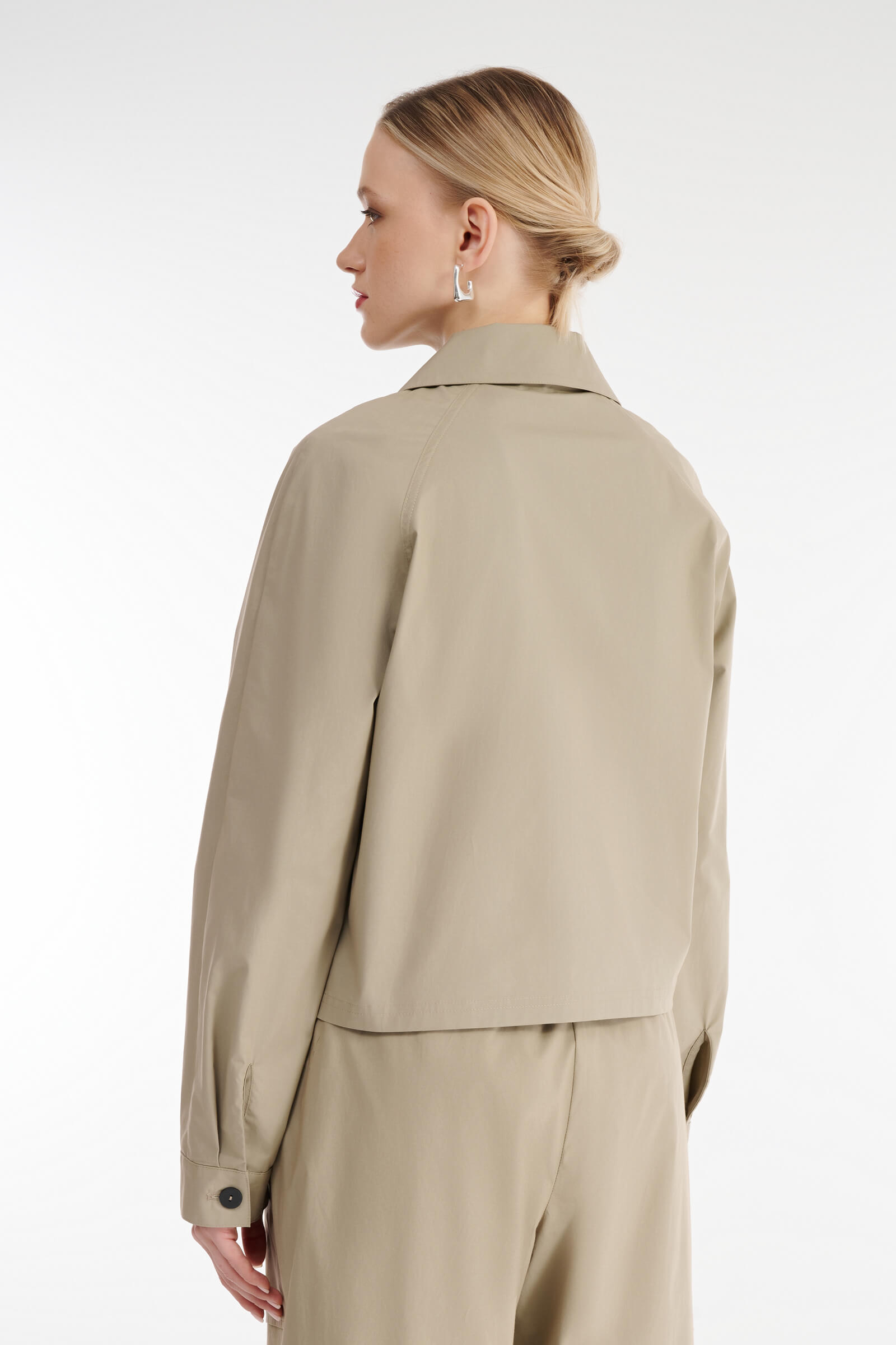 Хлопковый жакет с отложным воротником Бренд Sarah Pacini