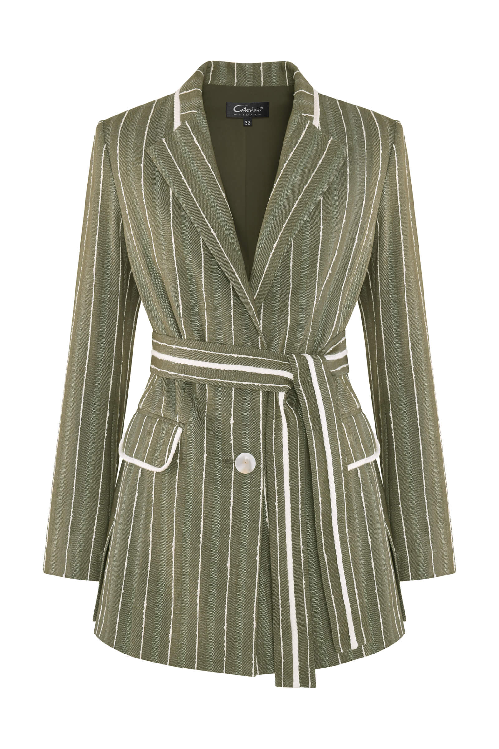 Приталенный жакет с поясом Бренд Caterina Leman