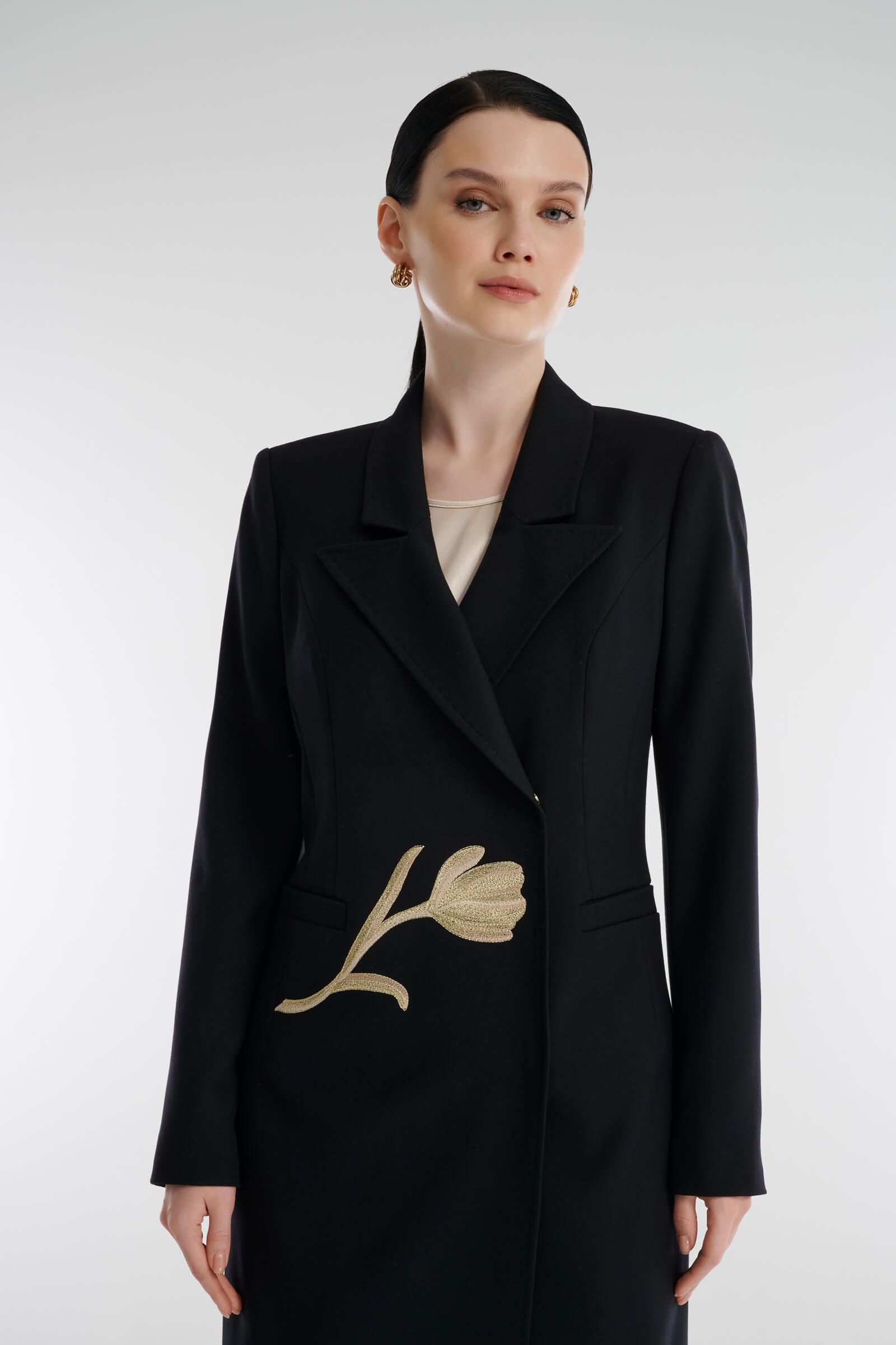 Пальто с вышивкой Бренд Caterina Leman