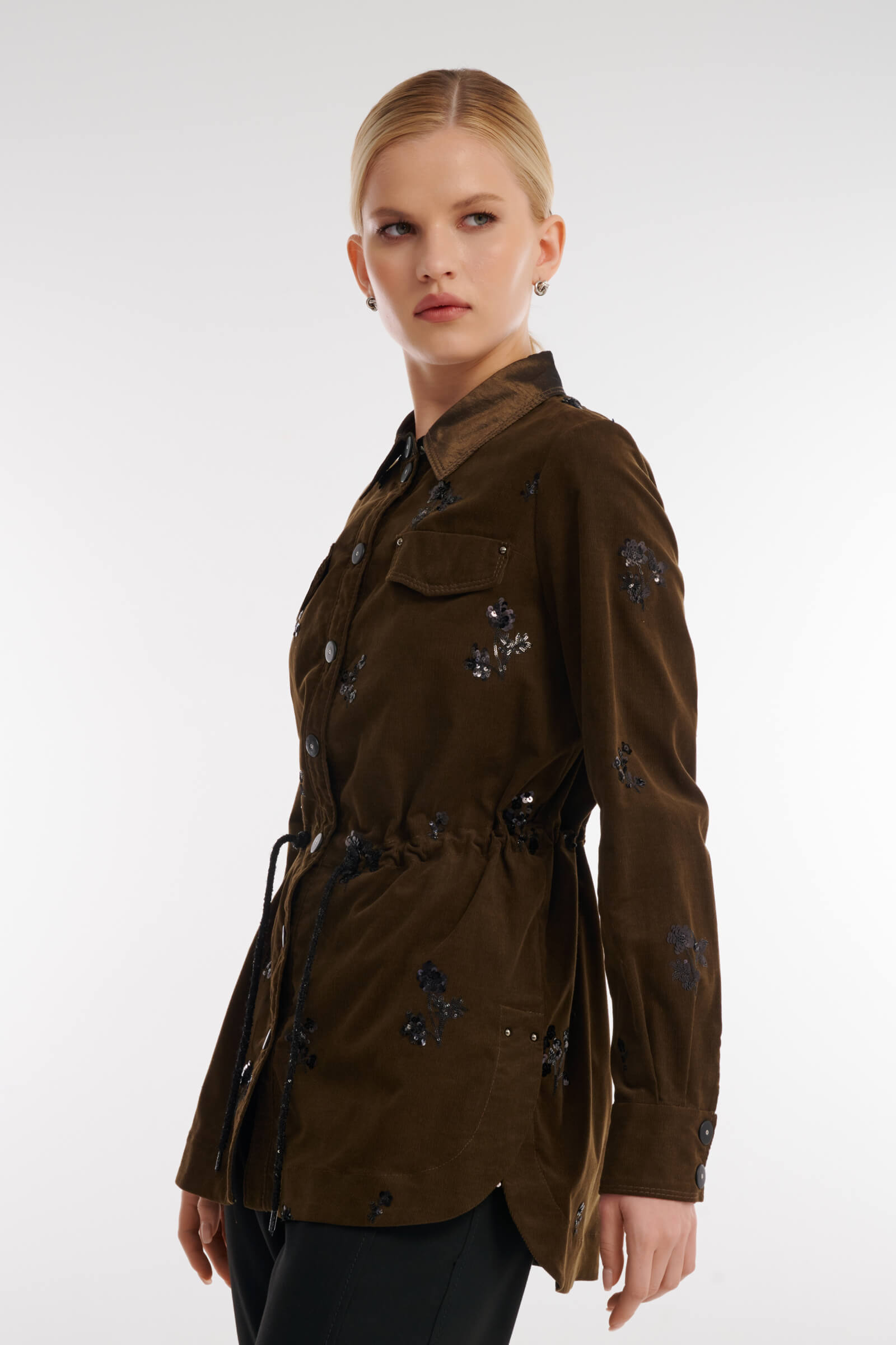 Туника из вельвета с пайетками Бренд Caterina Leman