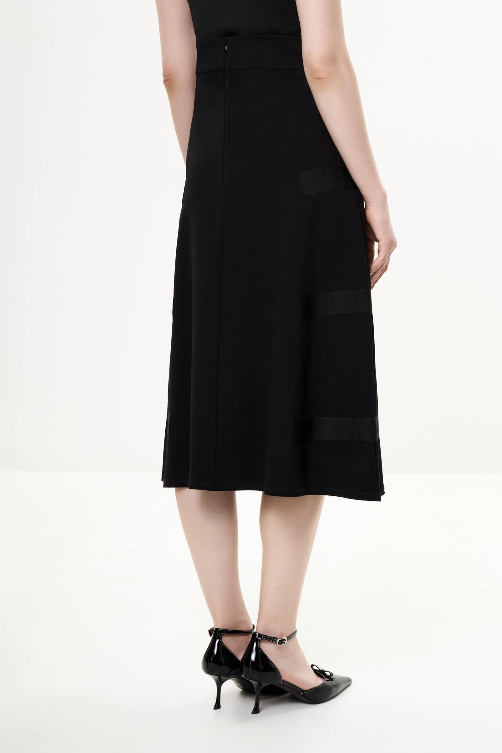 Расклешенная юбка из шелковистой вискозы Бренд Milva Mi