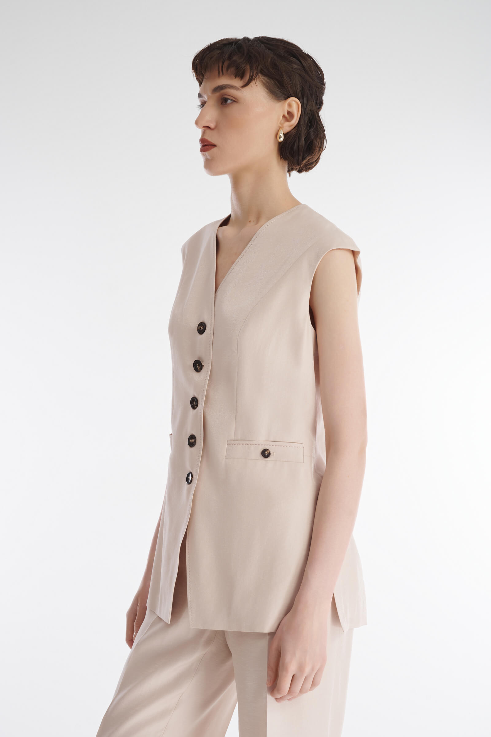 Жилет с V-образным вырезом Бренд Caterina Leman