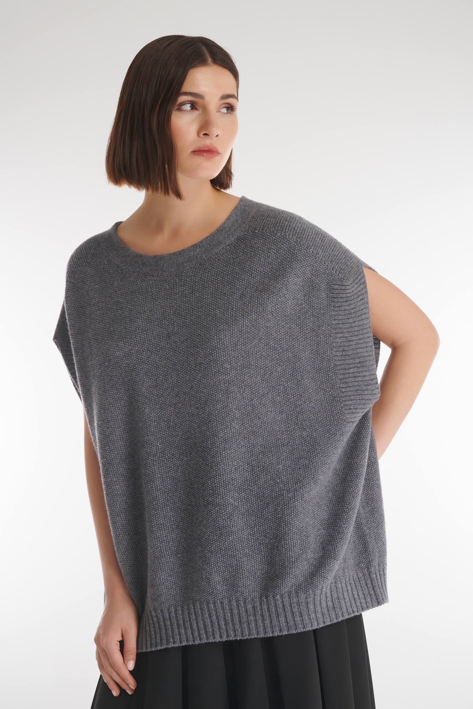 Жилет из шерсти и кашемира Бренд Caterina Leman