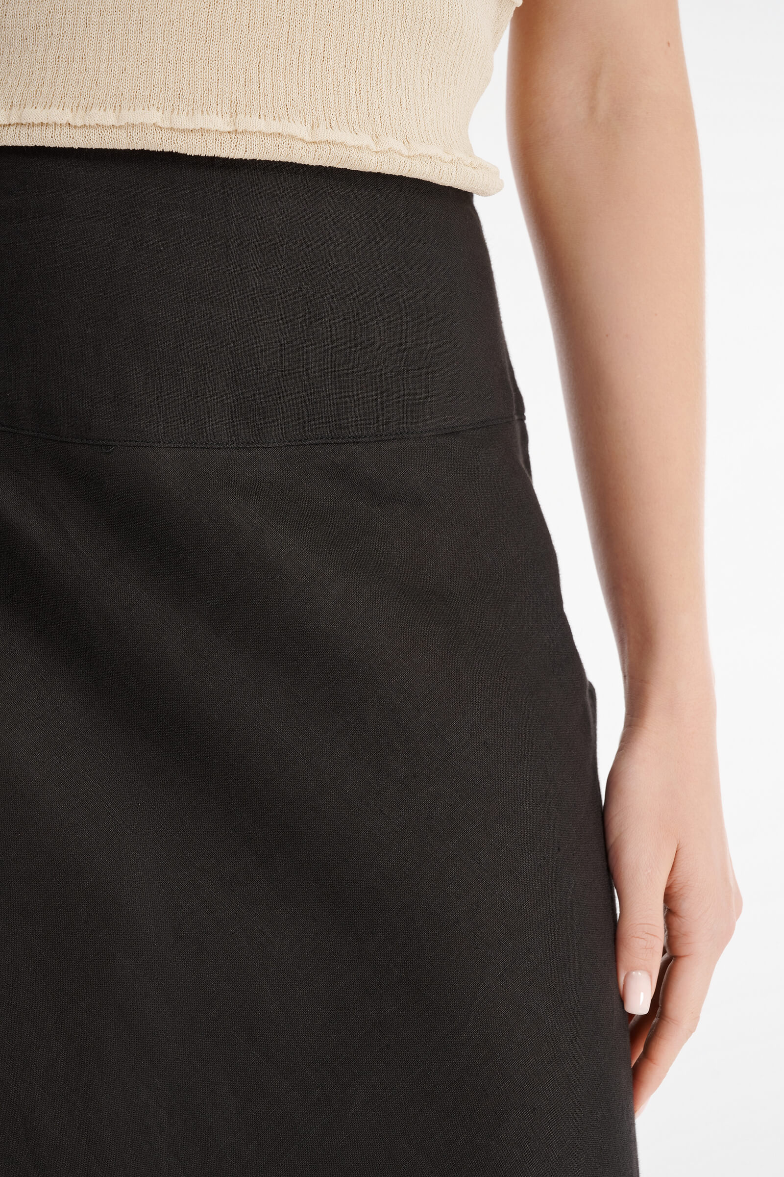 Льняная юбка макси Бренд Sarah Pacini