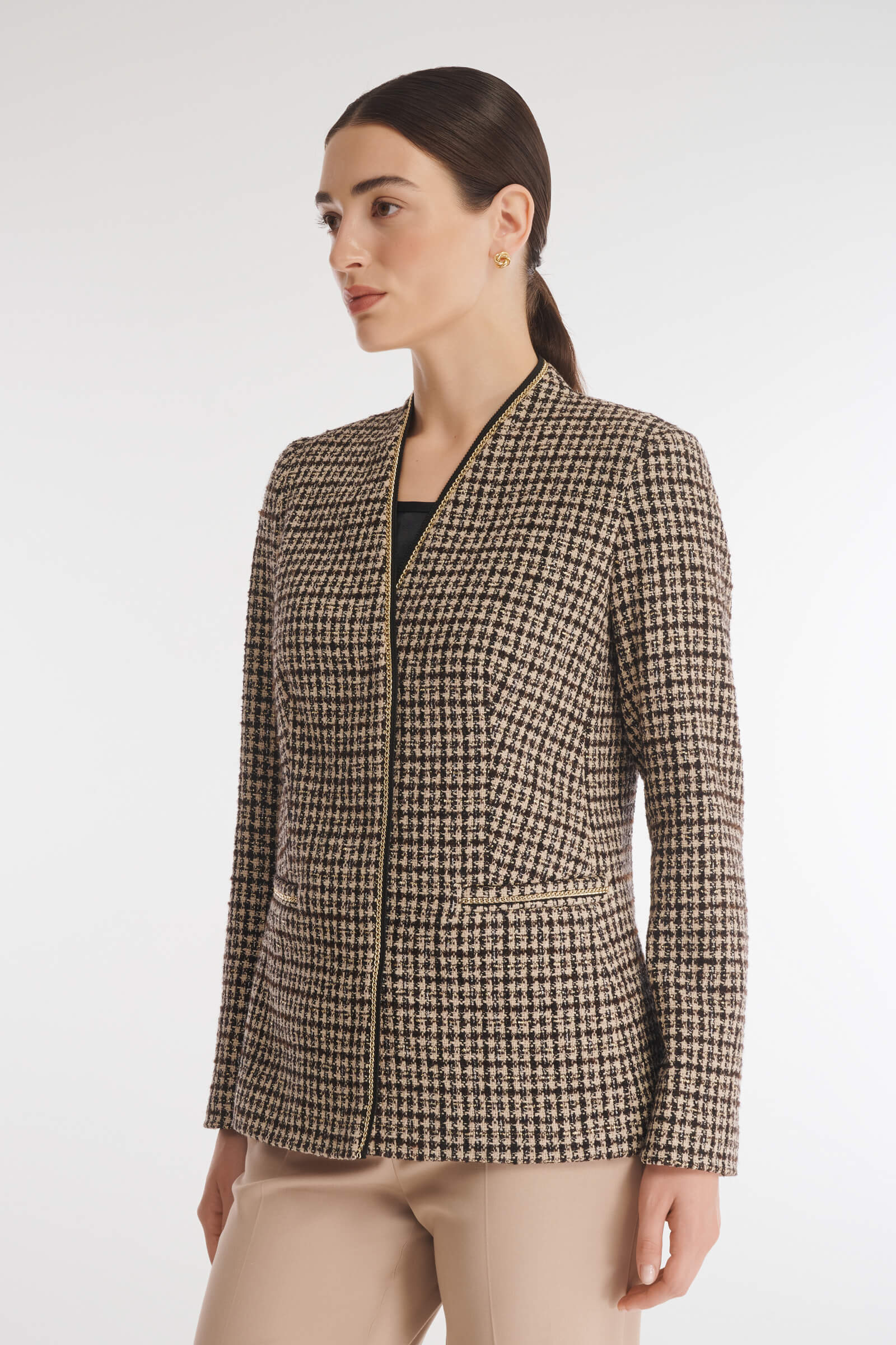 Жакет с V-образным вырезом Бренд Caterina Leman