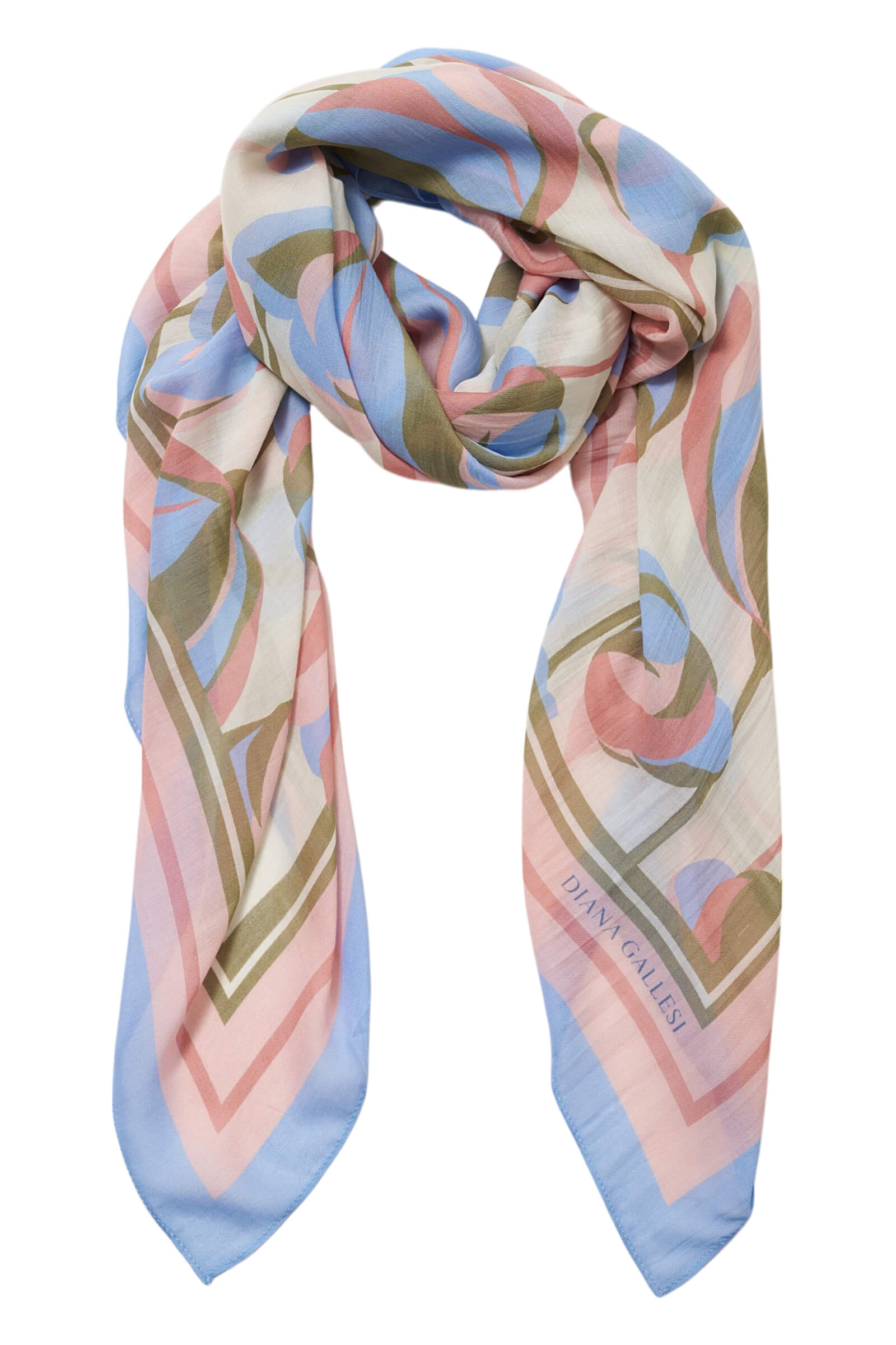 Палантин с принтом Бренд Diana Gallesi
