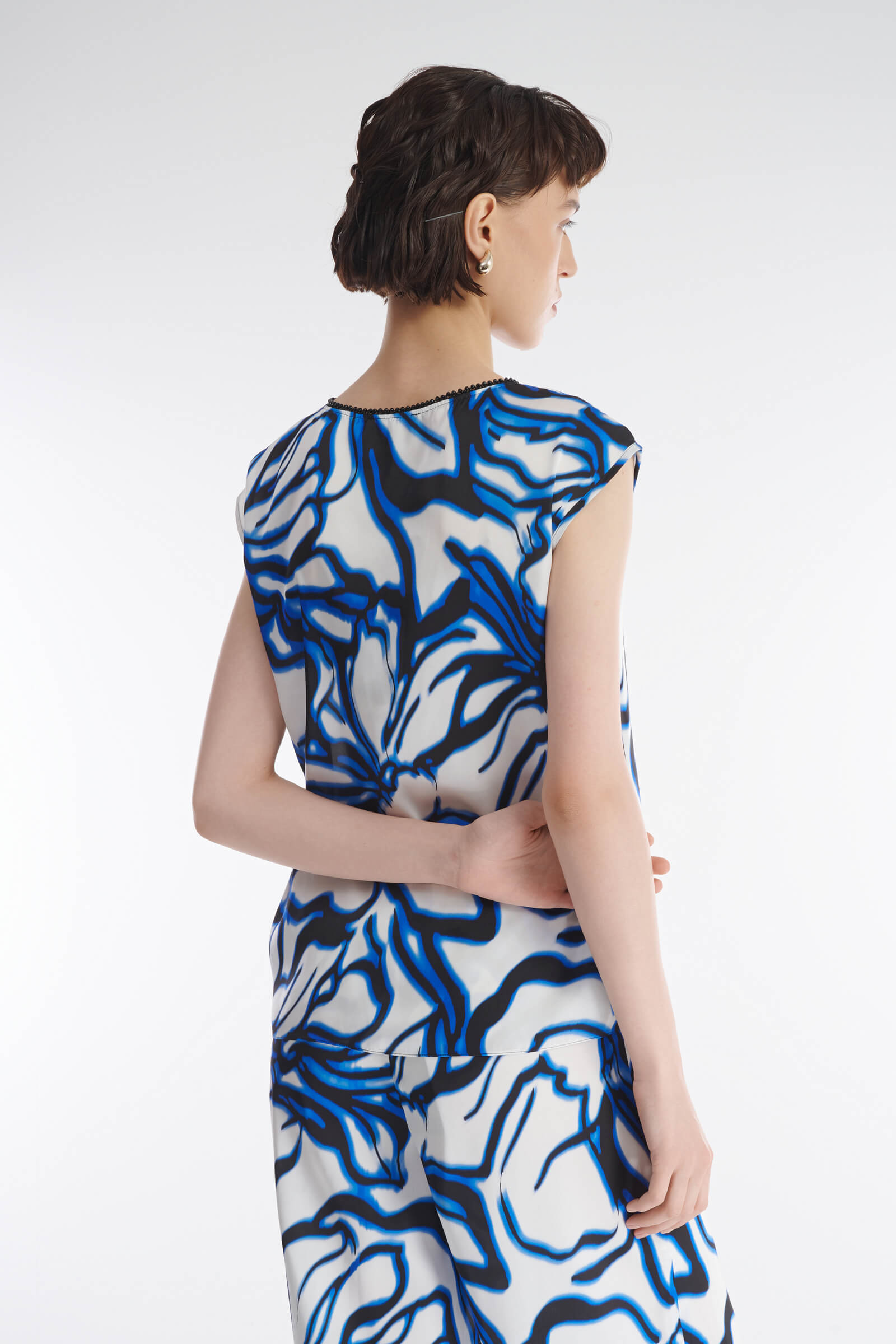 Топ с абстрактным принтом Бренд Caterina Leman