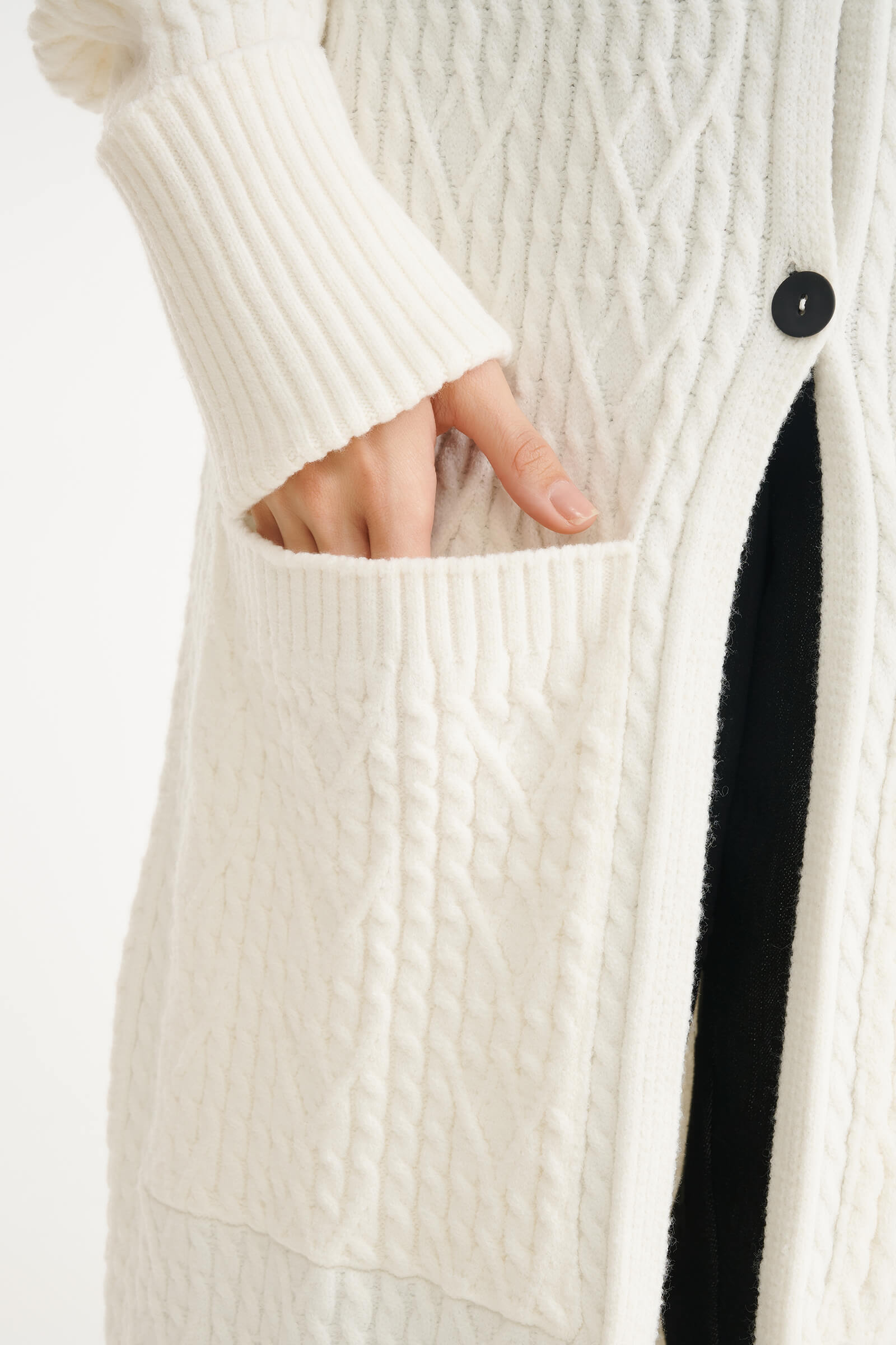 Длинный кардиган на пуговицах Бренд Sarah Pacini