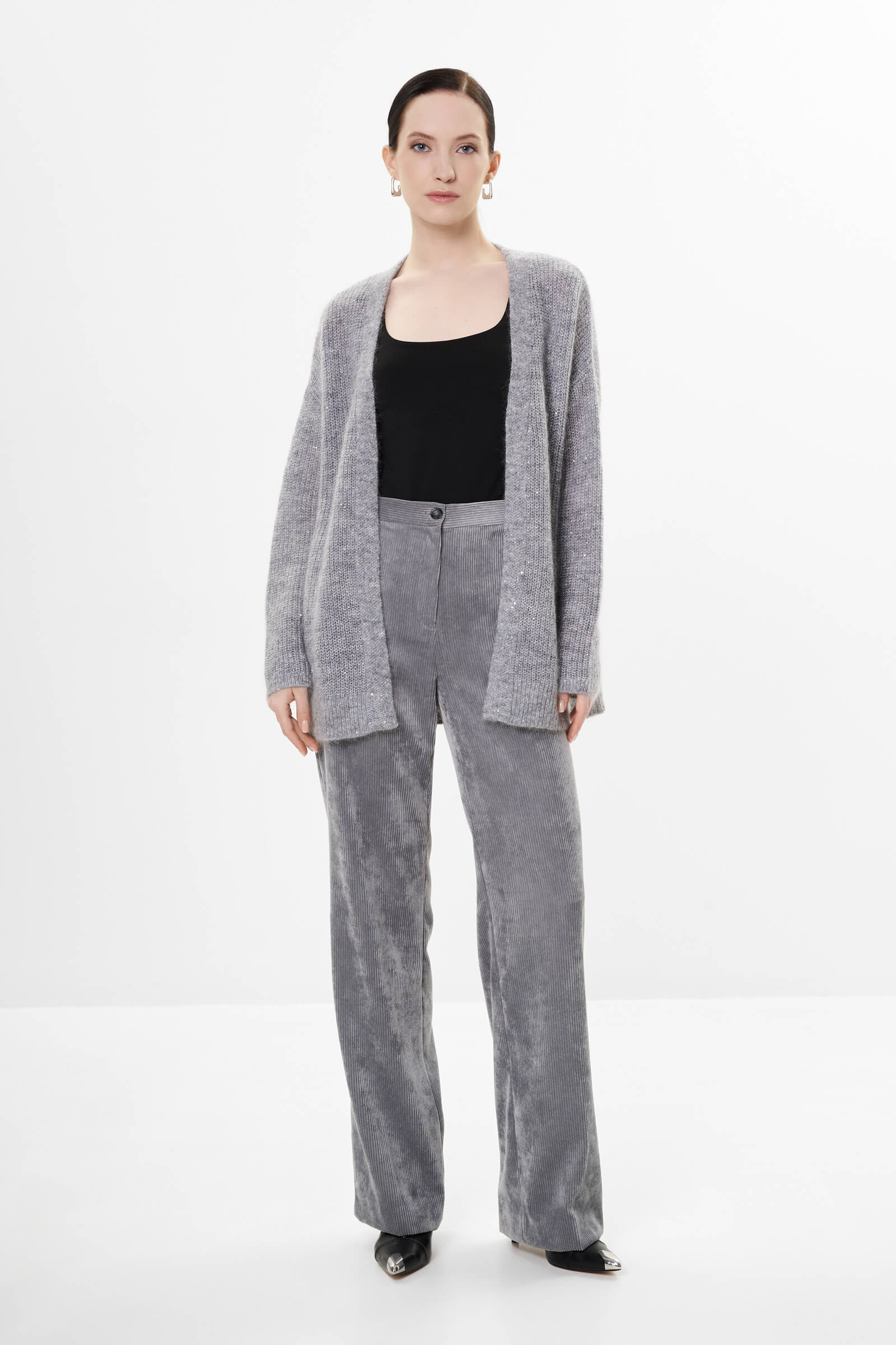 Кардиган на запах с шерстью и мохером Бренд Diana Gallesi