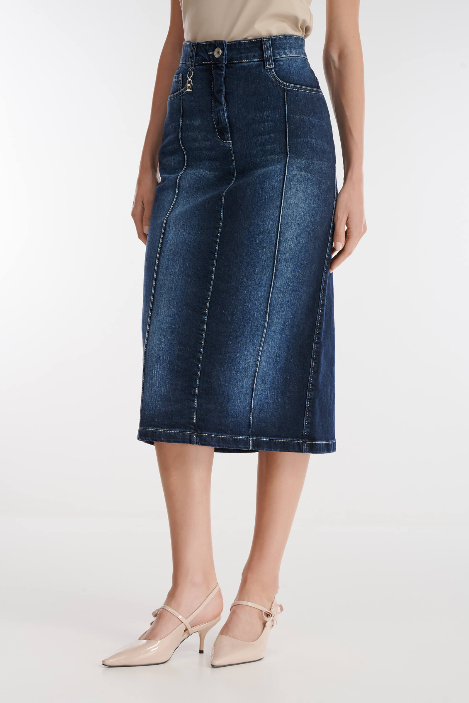 Джинсовая юбка-карандаш Бренд Caterina Leman