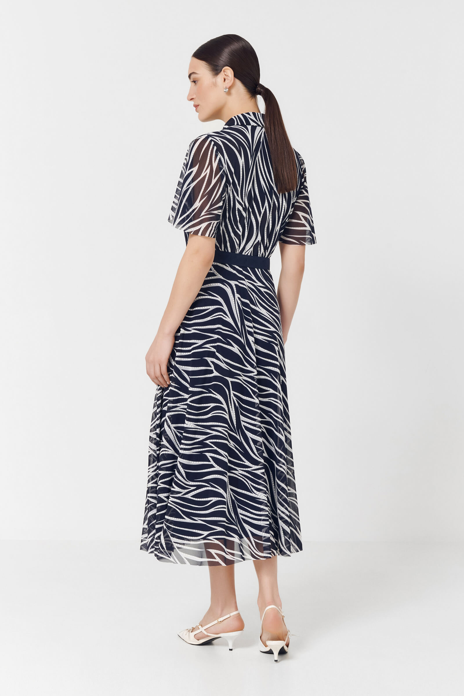 Платье из тюля с принтом Бренд Caterina Leman