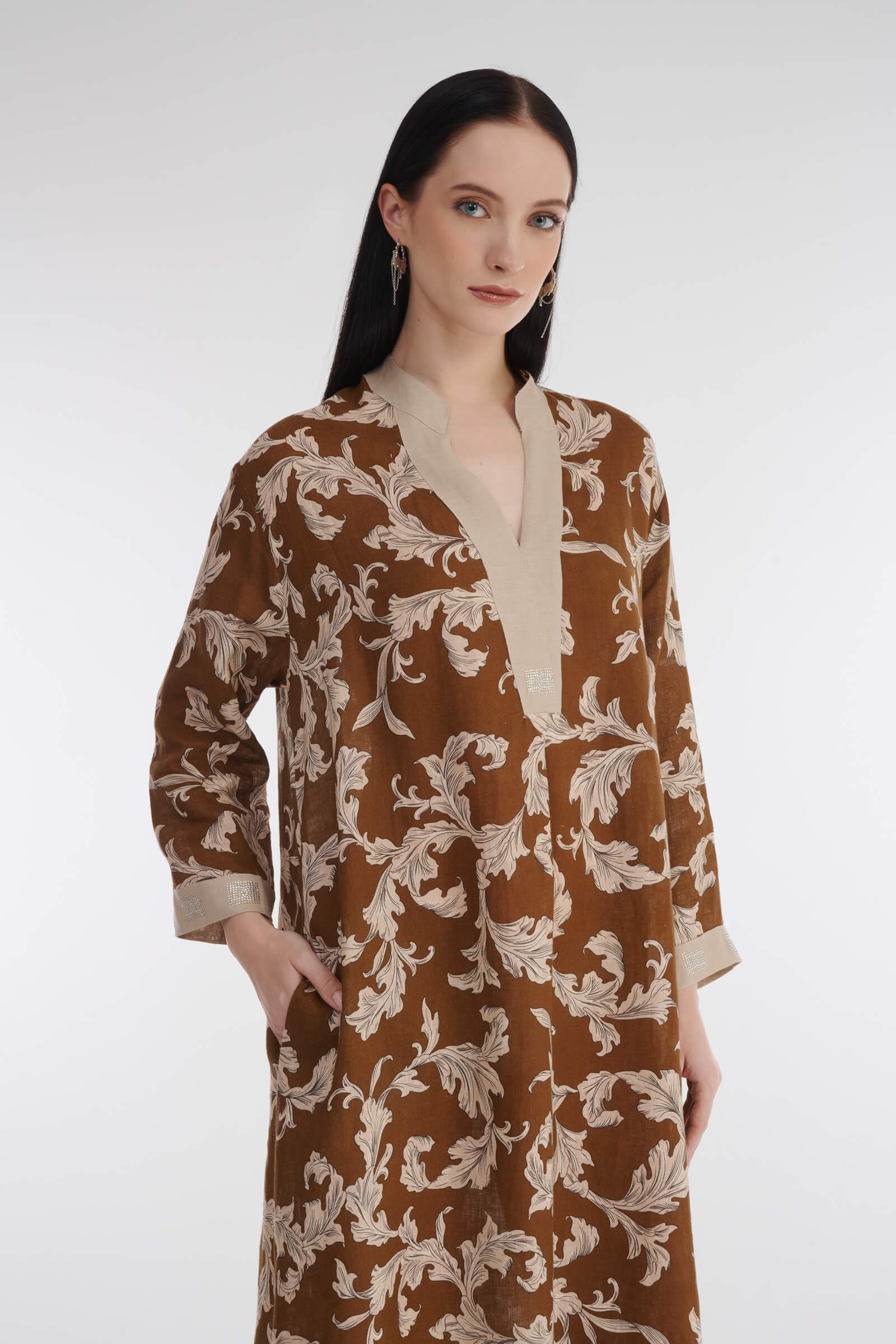 Льняное свободное платье Бренд Daniela Drei