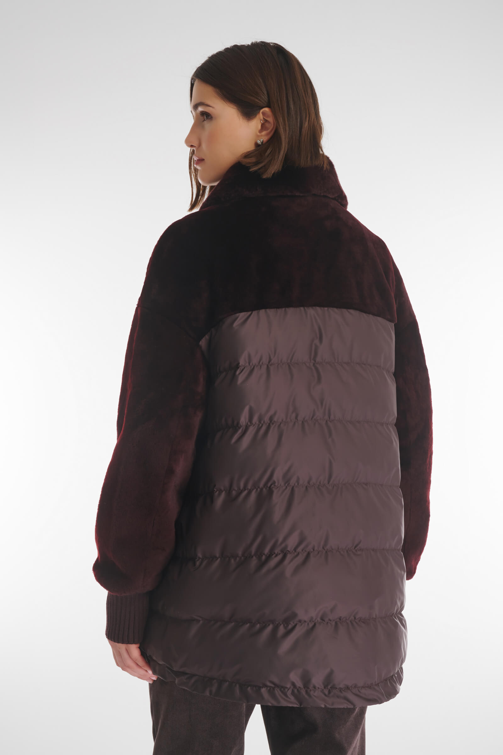 Комбинированная дубленка Бренд Caterina Leman