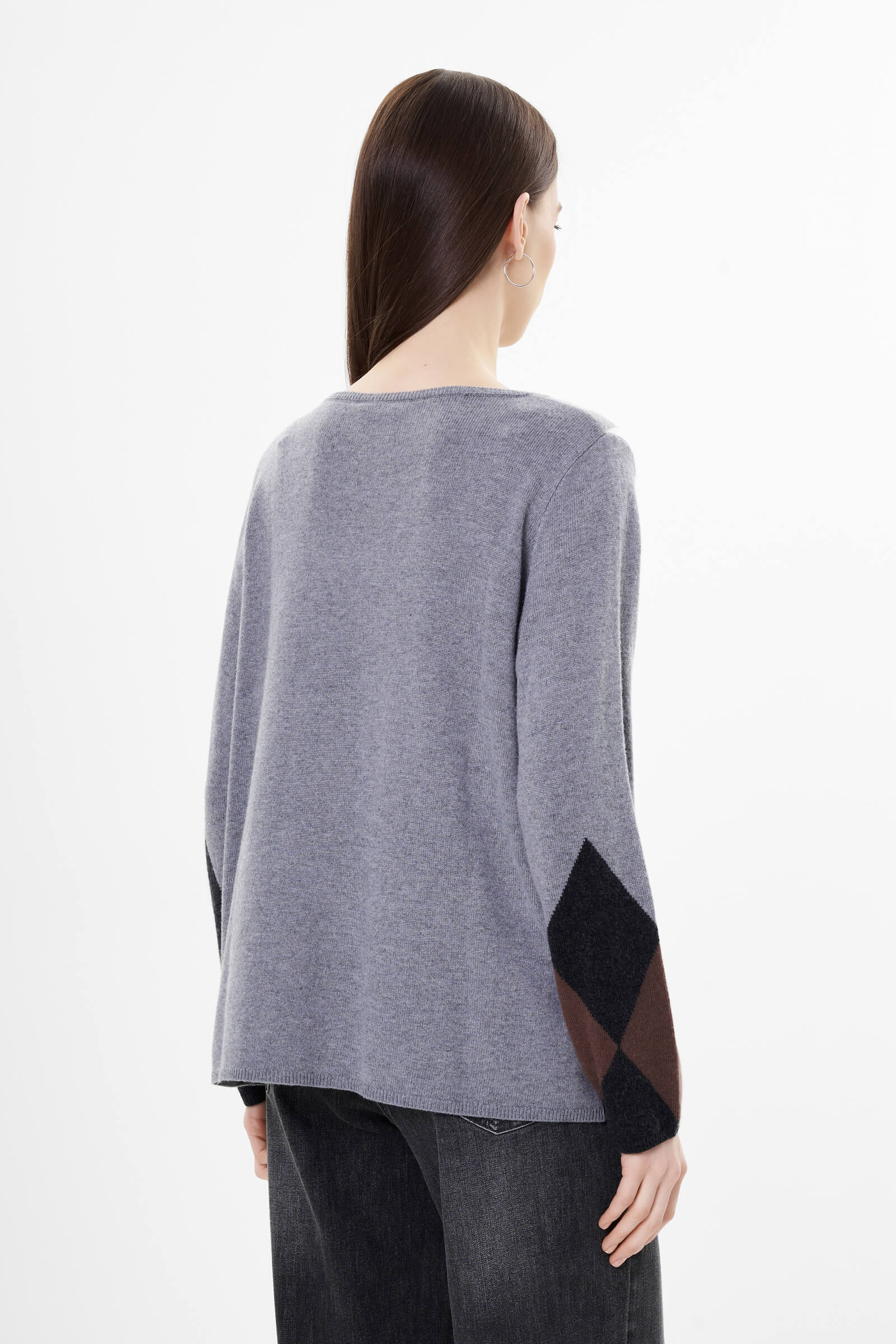 Джемпер с принтом и пайетками Бренд Luisa Viola