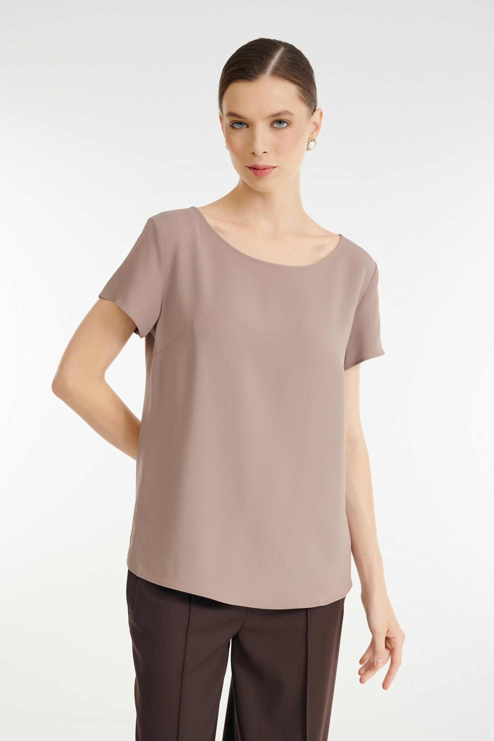 Базовый топ с коротким рукавом Бренд Rocco Ragni