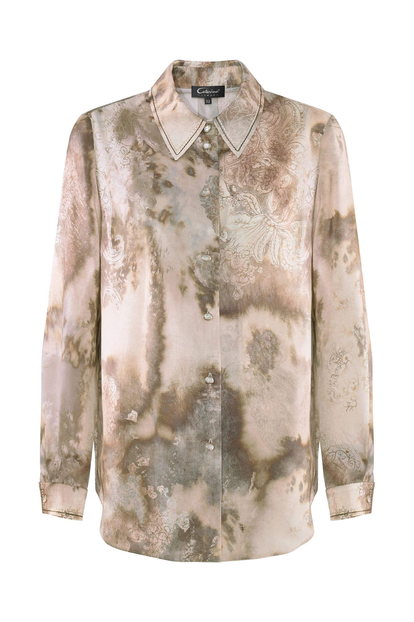 Рубашка с абстрактным принтом Бренд Caterina Leman