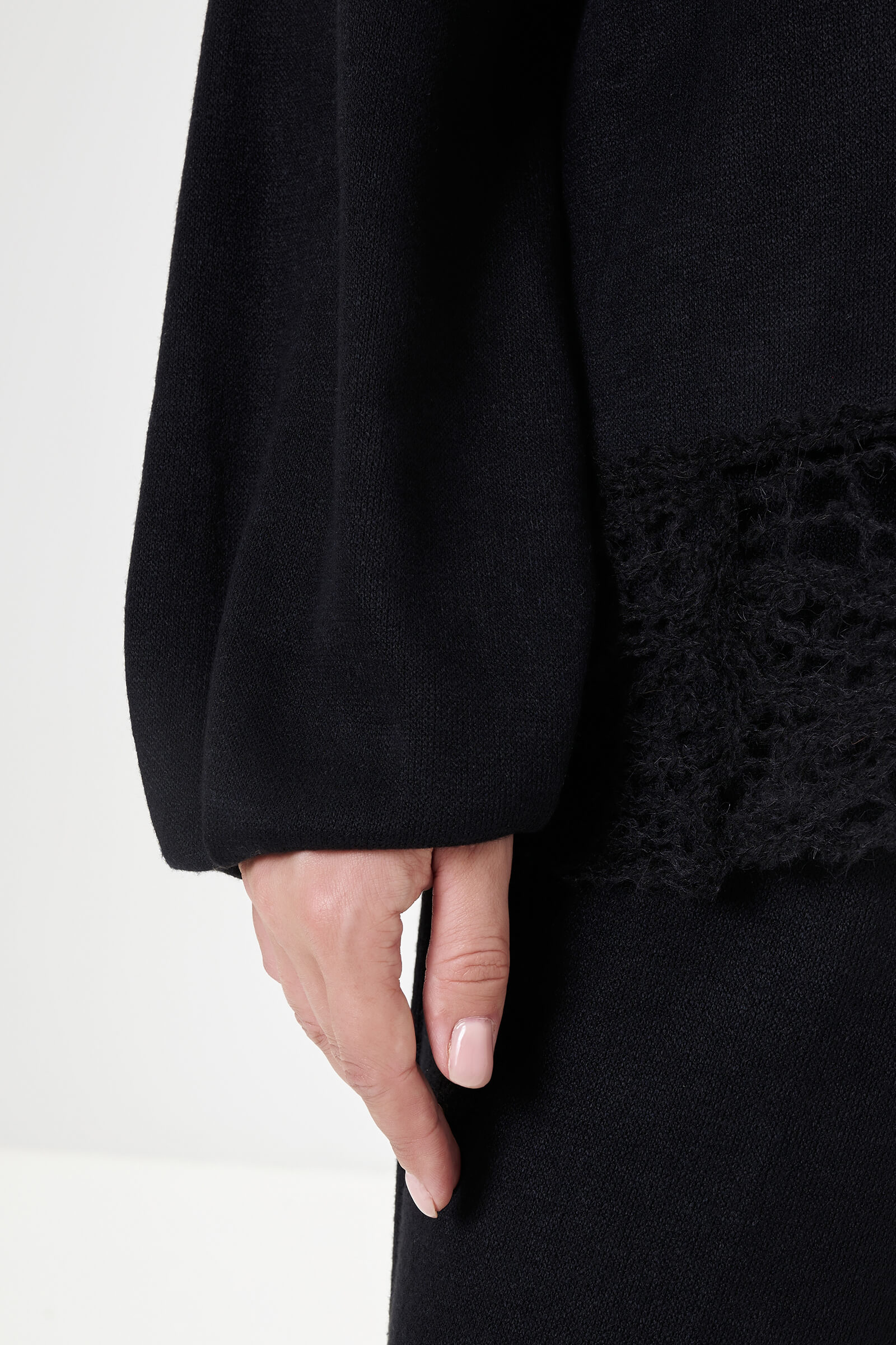 Джемпер из поливискозы с кружевом Бренд Milva Mi