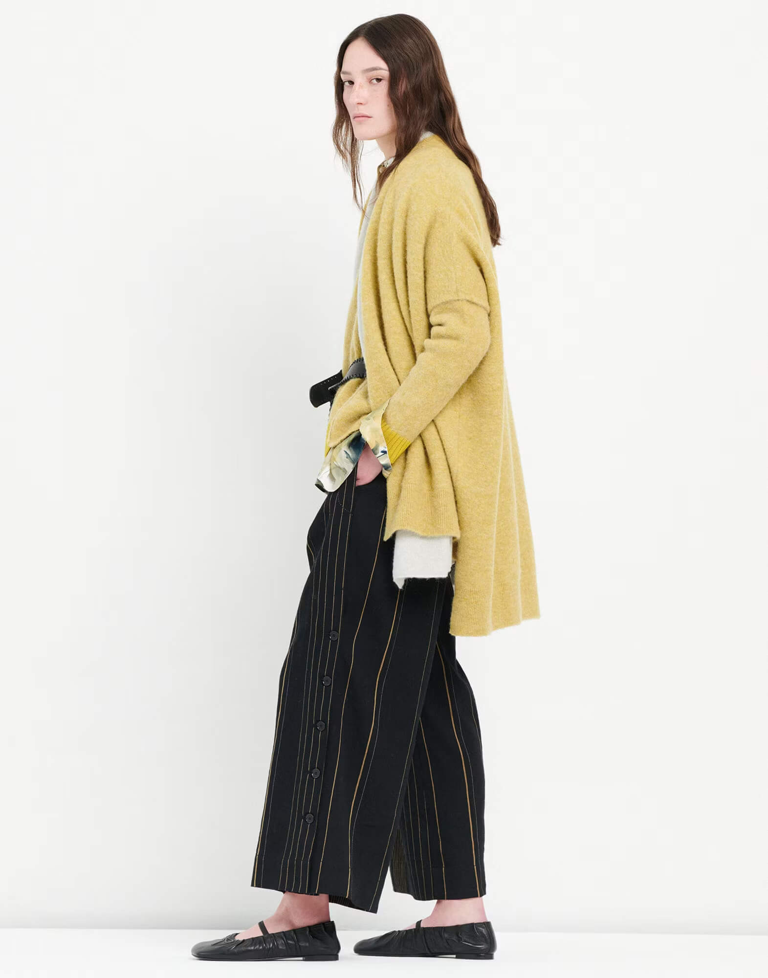 Брюки-кюлоты с защипами Бренд High