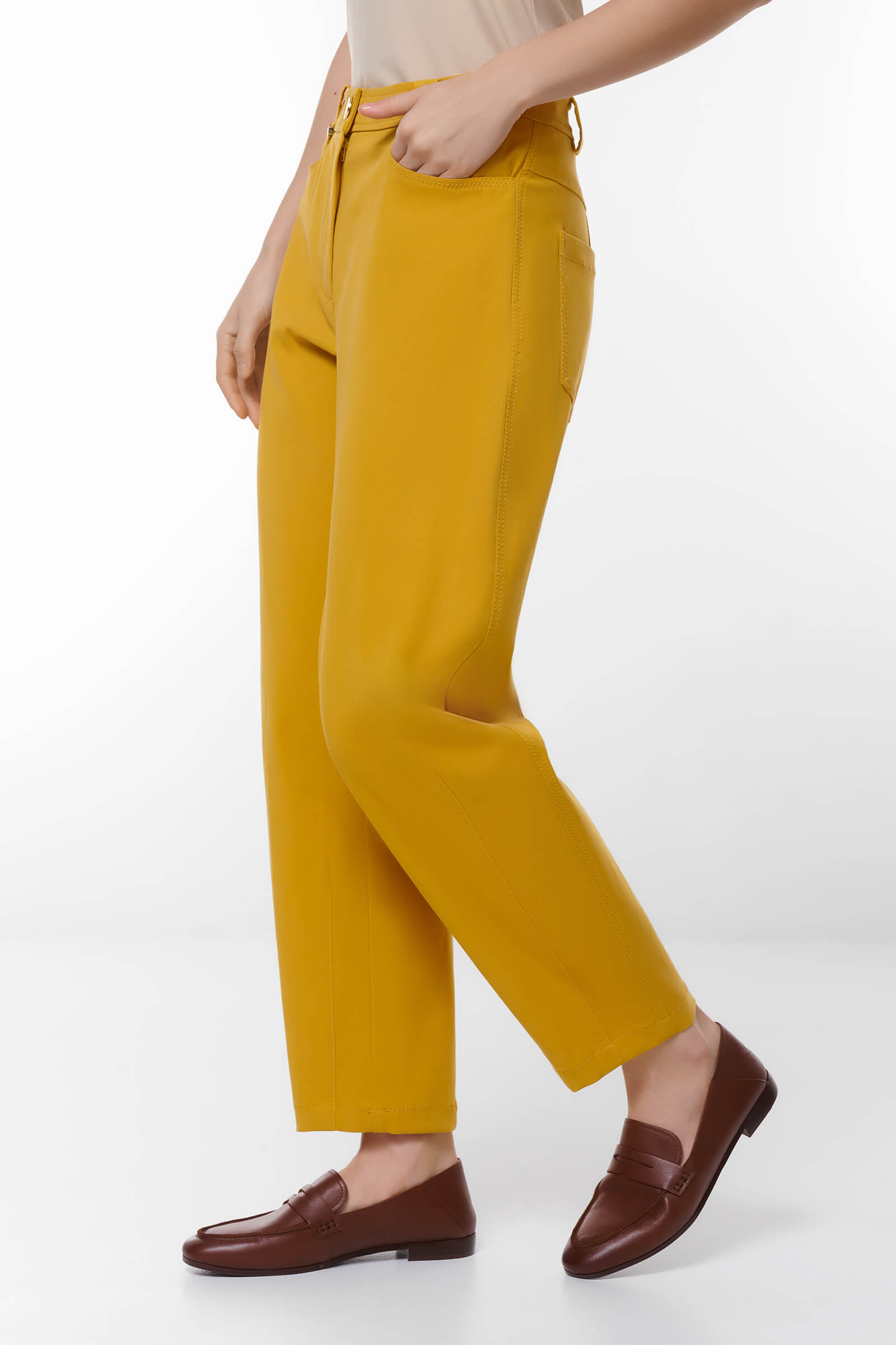 Укороченные брюки-багги Бренд Caterina Leman