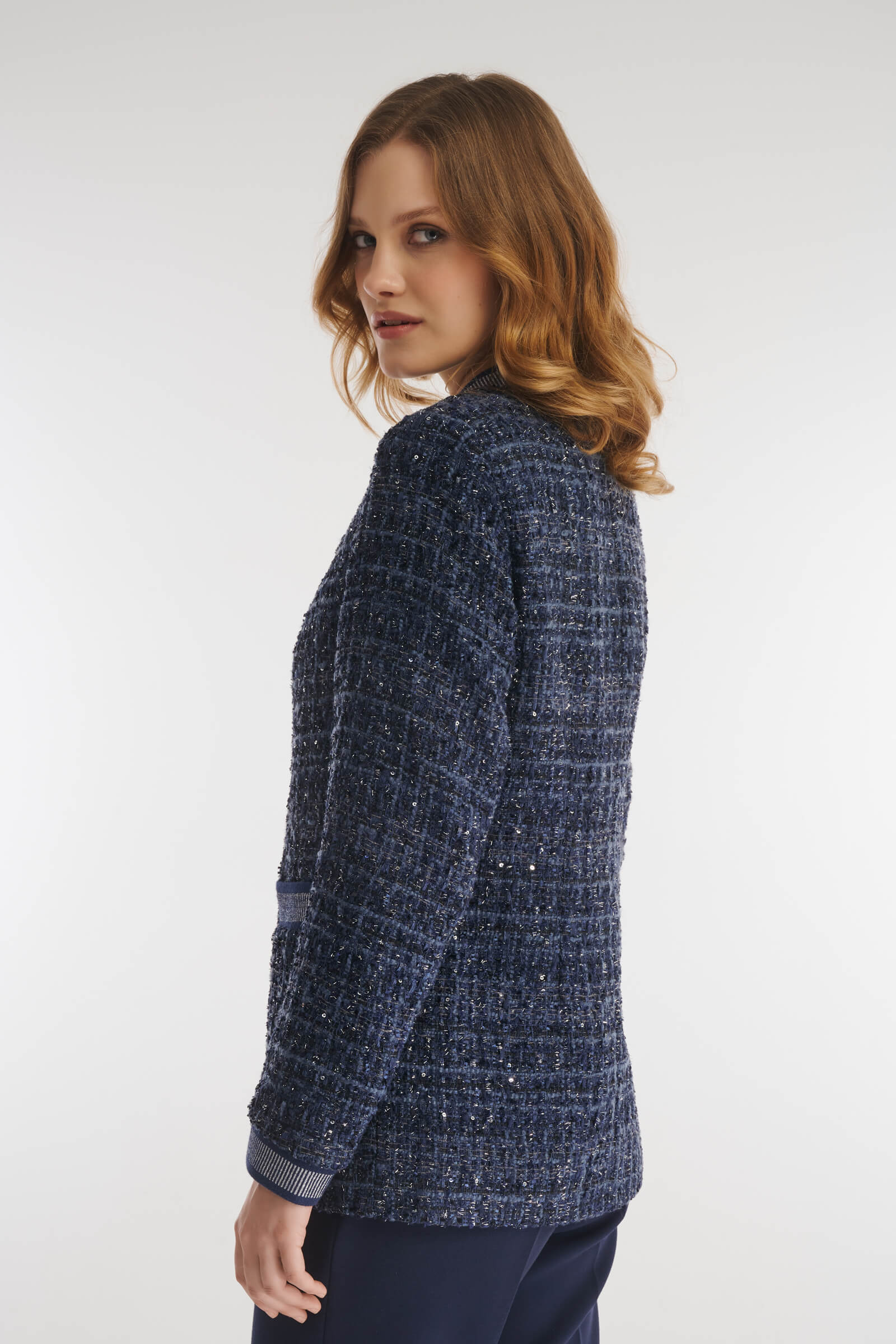 Жакет из поливискозы с люрексом и пайетками Бренд Caterina Leman