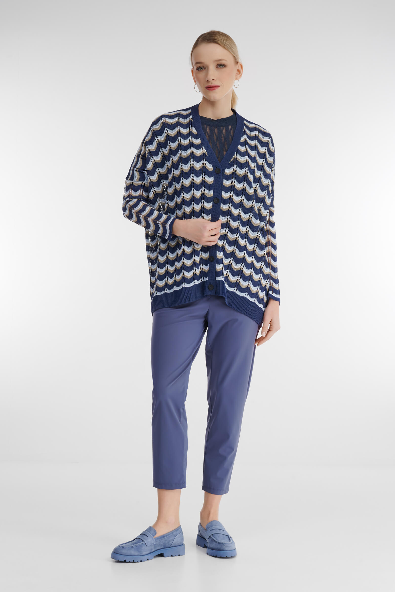 Удлиненный кардиган на пуговицах Бренд Sarah Pacini