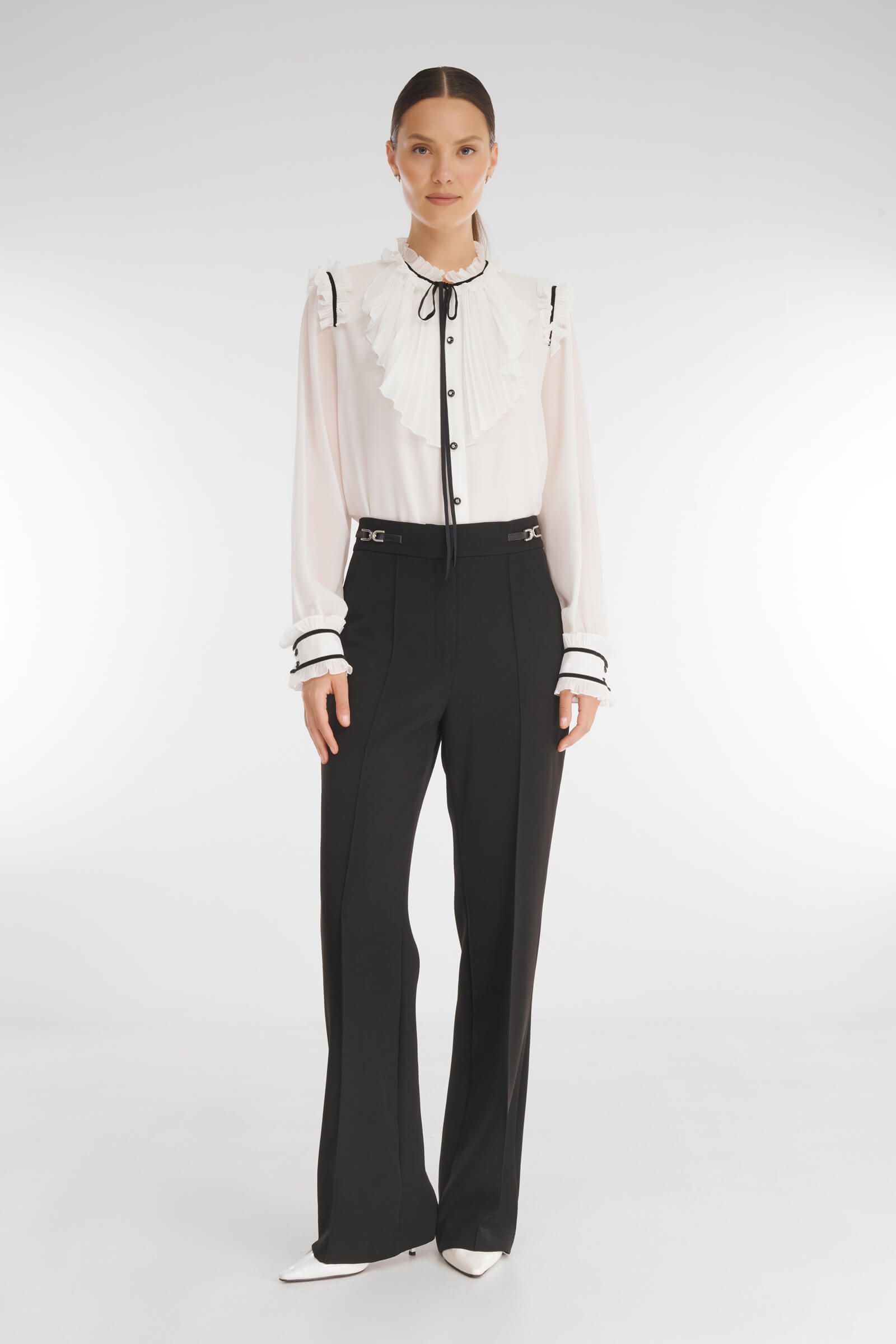 Брюки с декоративной фурнитурой Бренд Caterina Leman