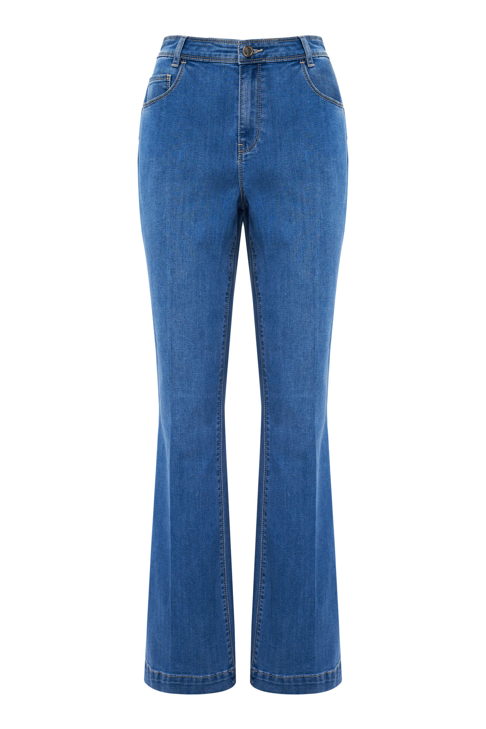 Расклешенные джинсы со стрелками Бренд Diana Gallesi