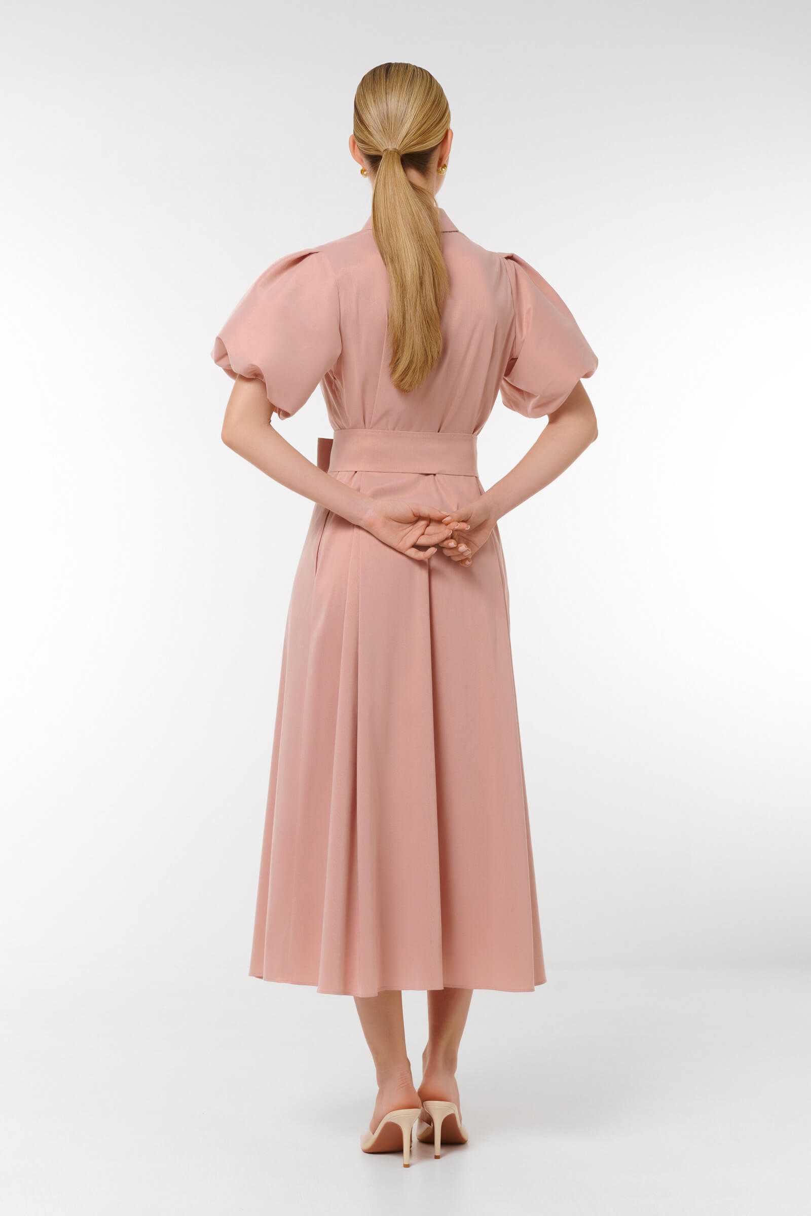 Платье миди с поясом Бренд Caterina Leman