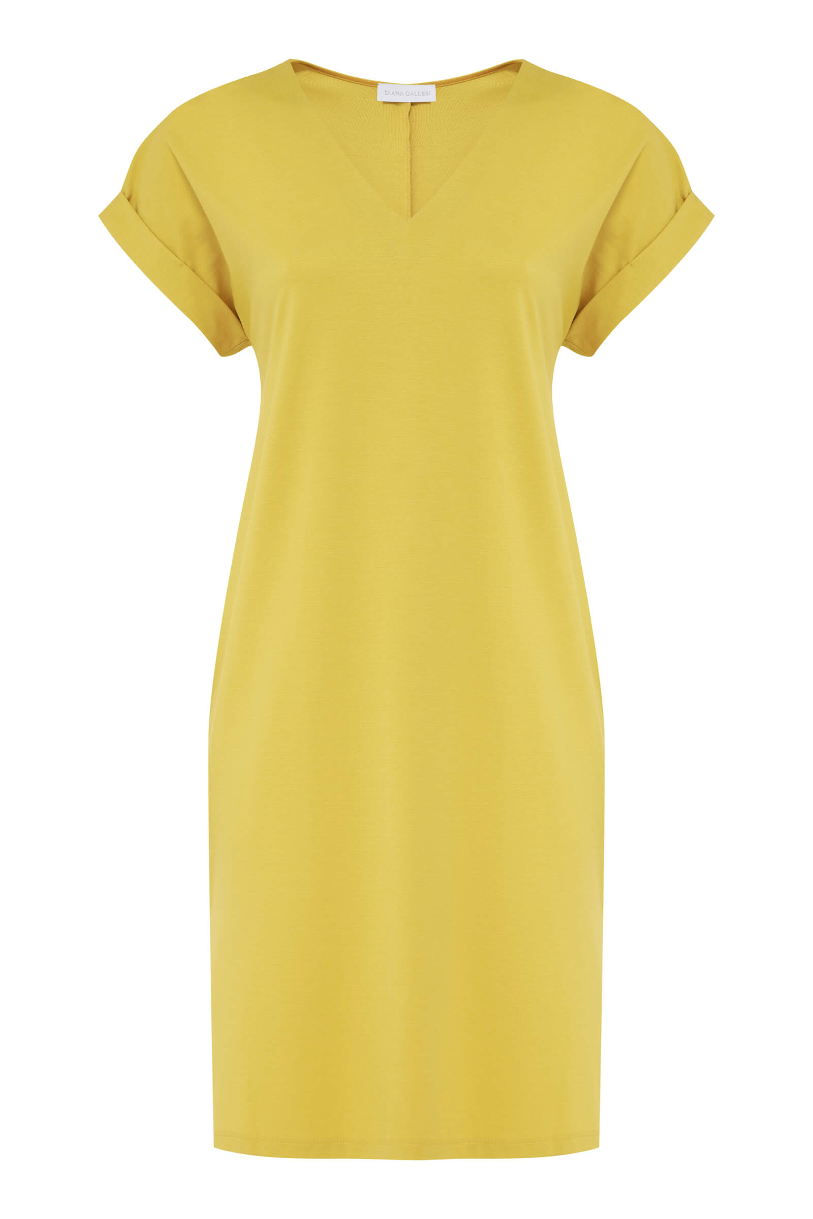 Трикотажное платье с коротким рукавом Бренд Diana Gallesi