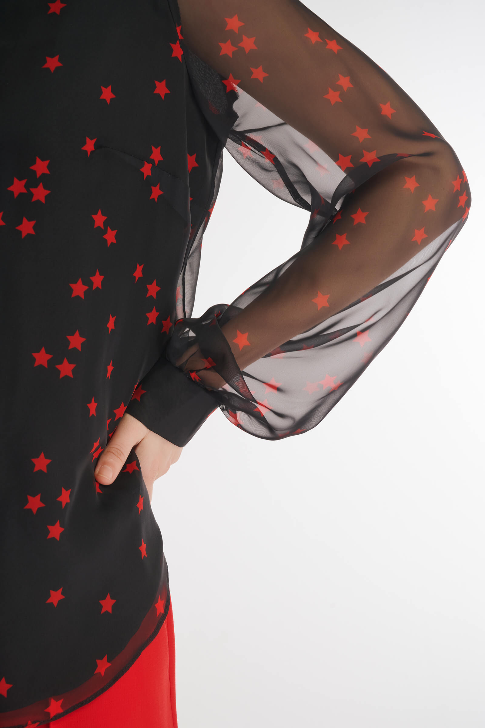 Рубашка из поливискозы с принтом Бренд Caterina Leman