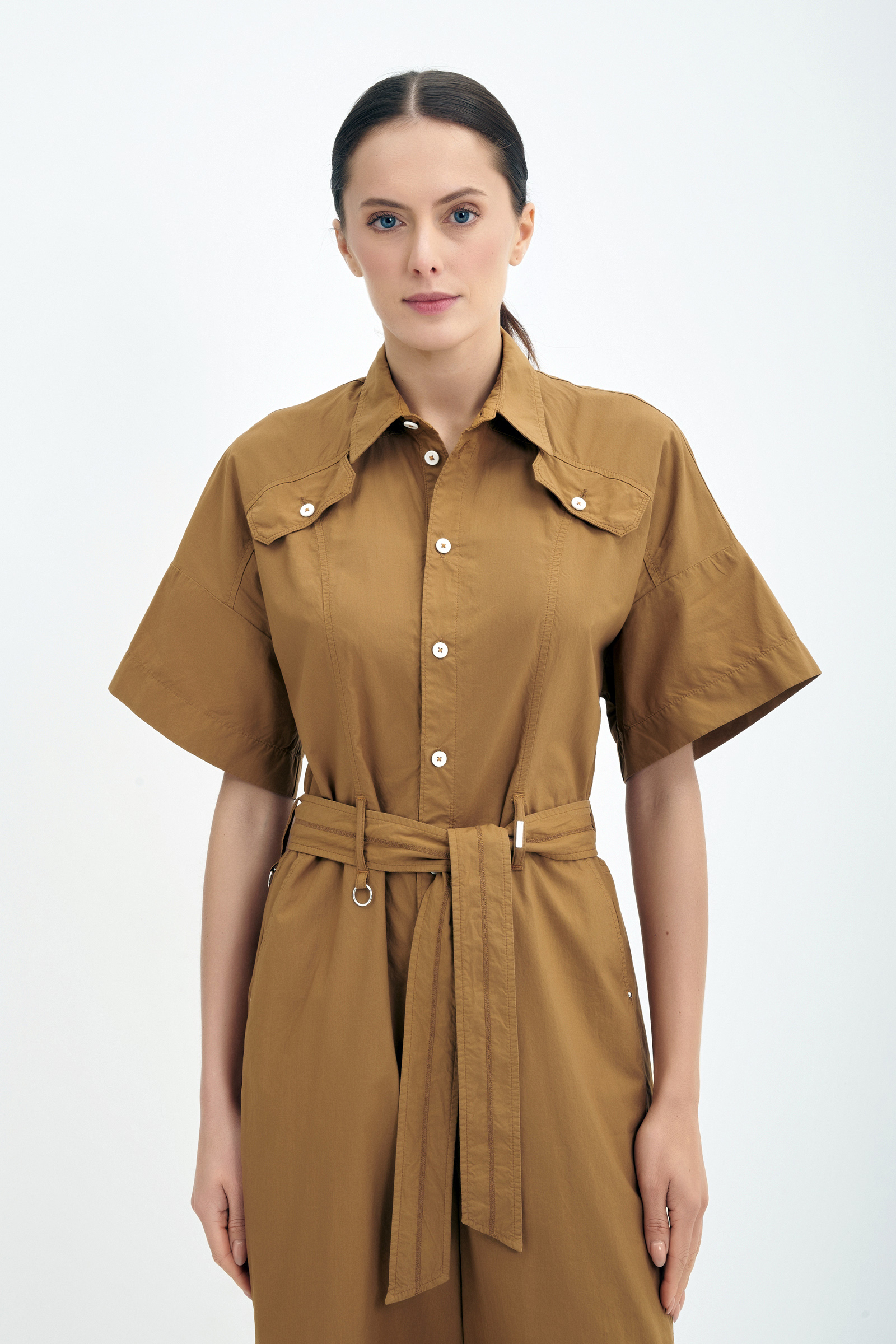 Комбинезон с поясом Бренд High