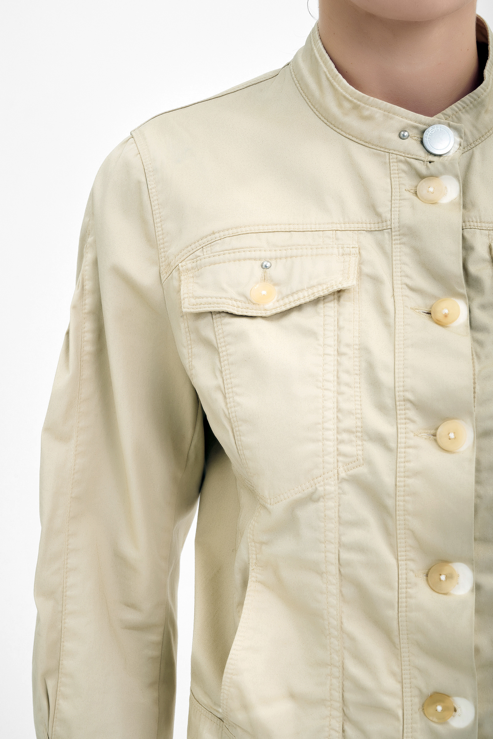 Куртка с вареным эффектом Бренд High