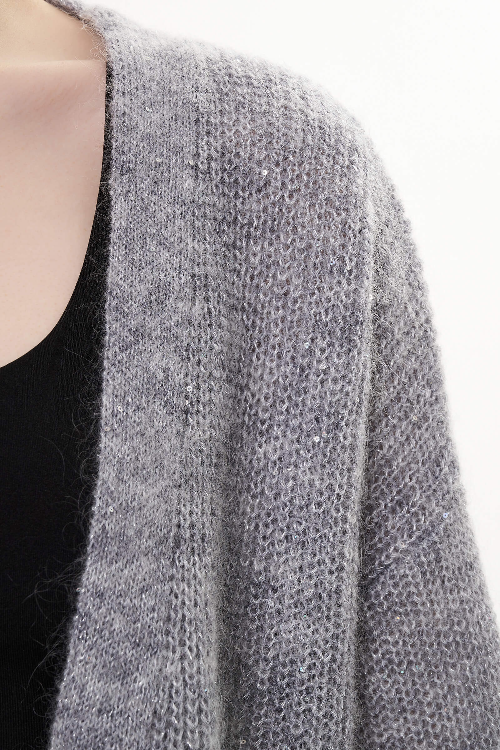 Кардиган на запах с шерстью и мохером Бренд Diana Gallesi