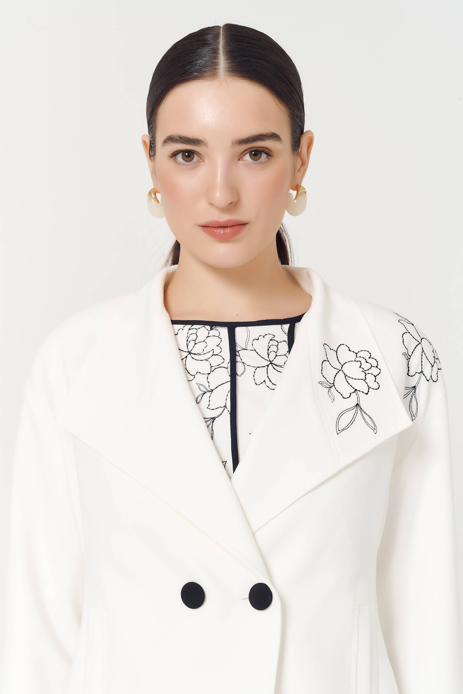 Жакет с цветочным узором Бренд Caterina Leman