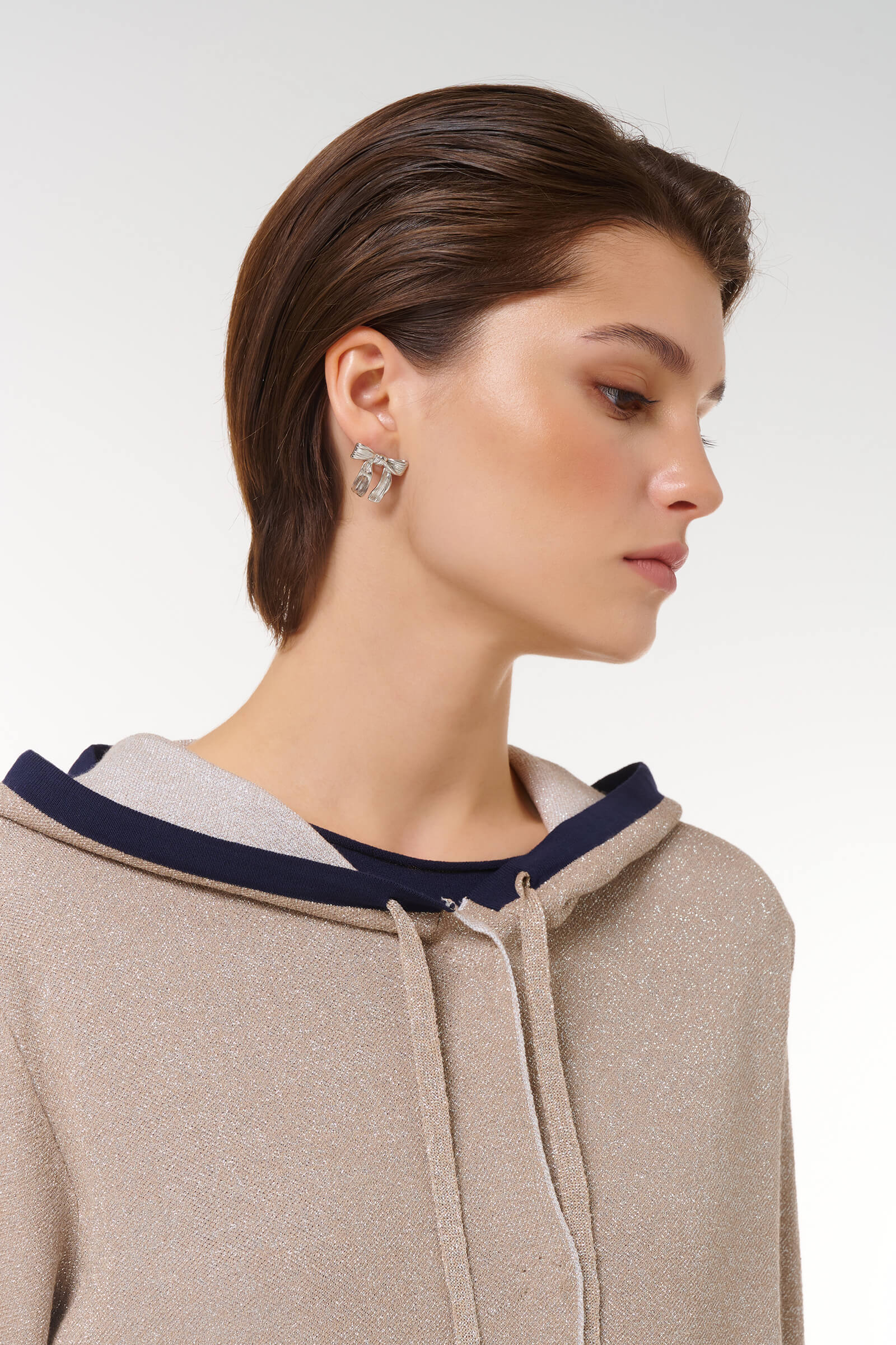 Кардиган на молнии с люрексом Бренд Caterina Leman