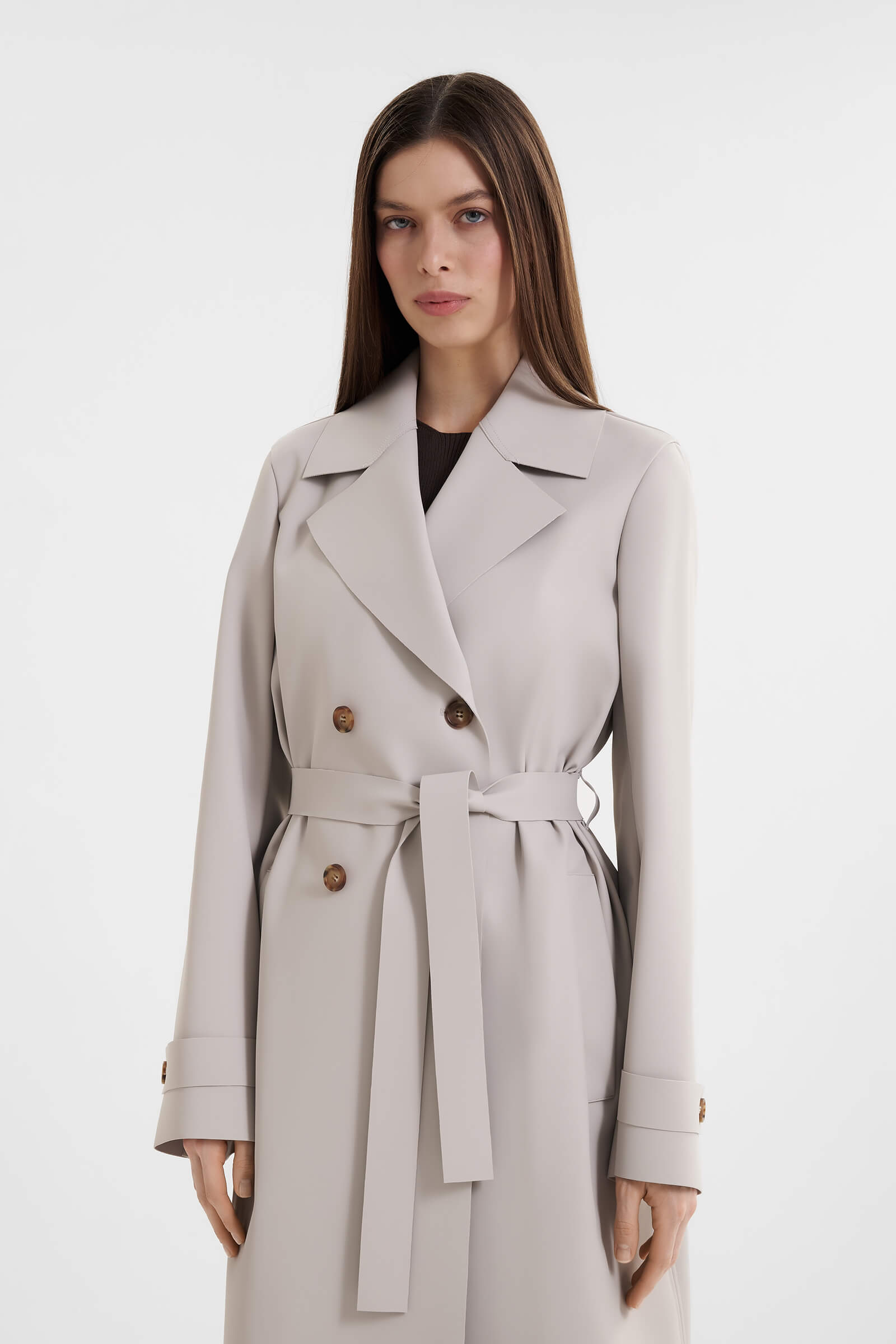 Двубортный плащ Бренд MM