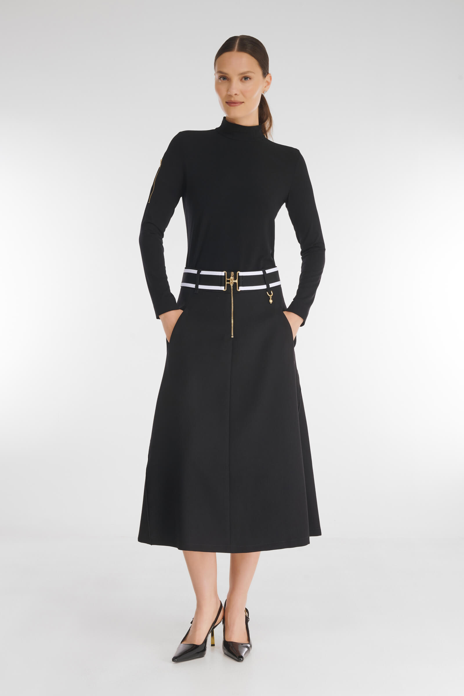 Расклешенная юбка из вискозы Бренд Caterina Leman