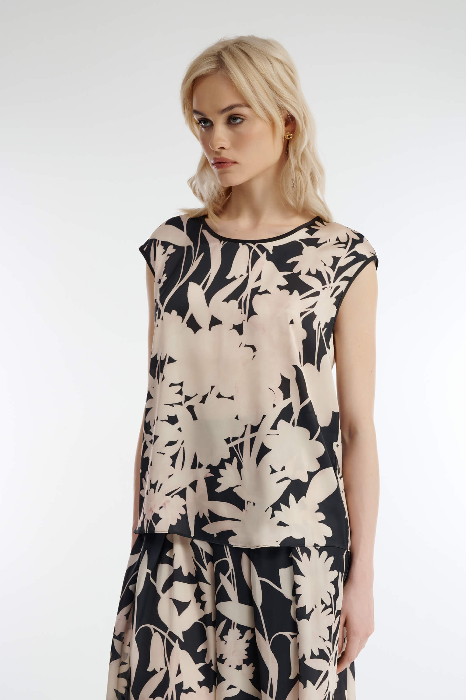 Топ с принтом Бренд Caterina Leman