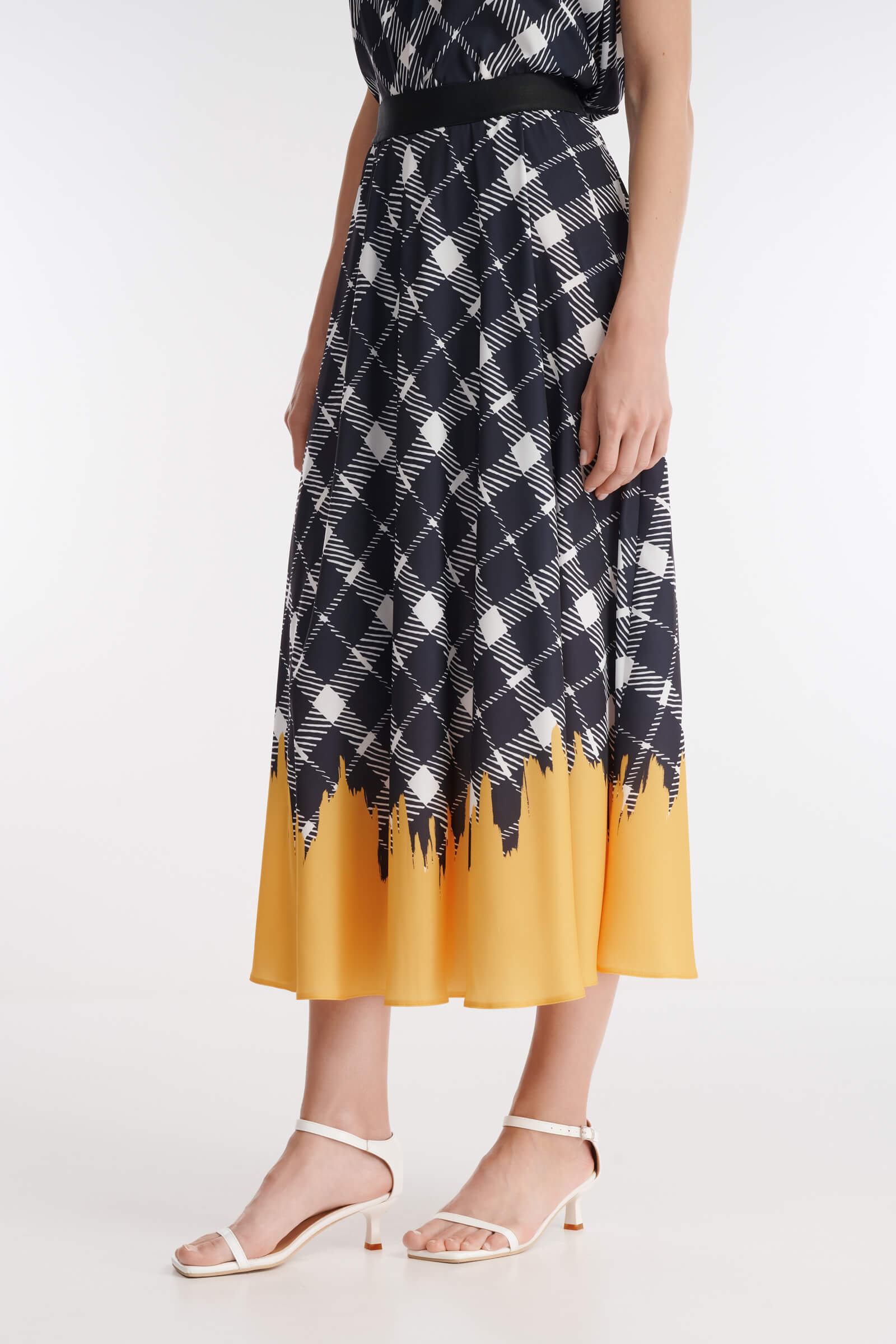 Юбка с комбинированным принтом Бренд Caterina Leman