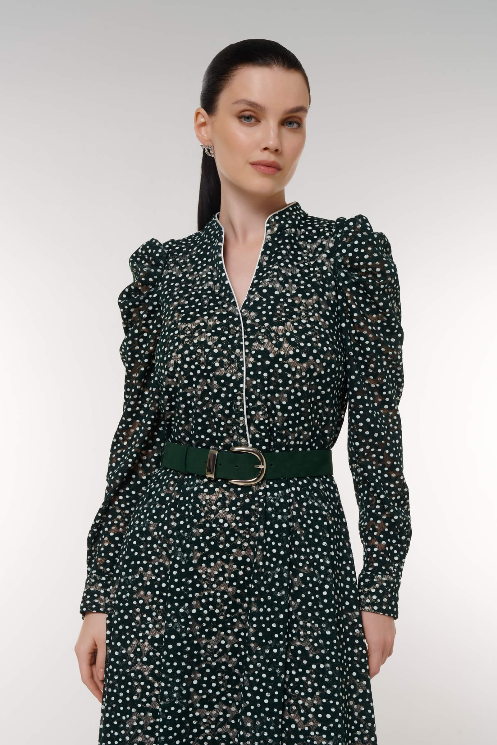 Платье макси с ремнем Бренд Caterina Leman