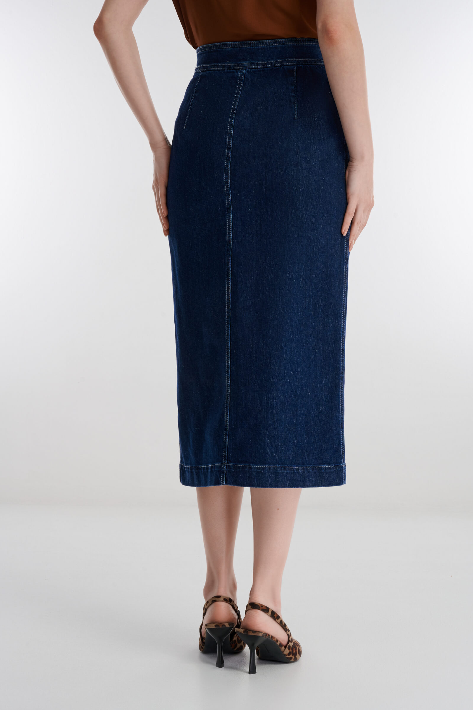 Джинсовая юбка-карандаш Бренд Caterina Leman