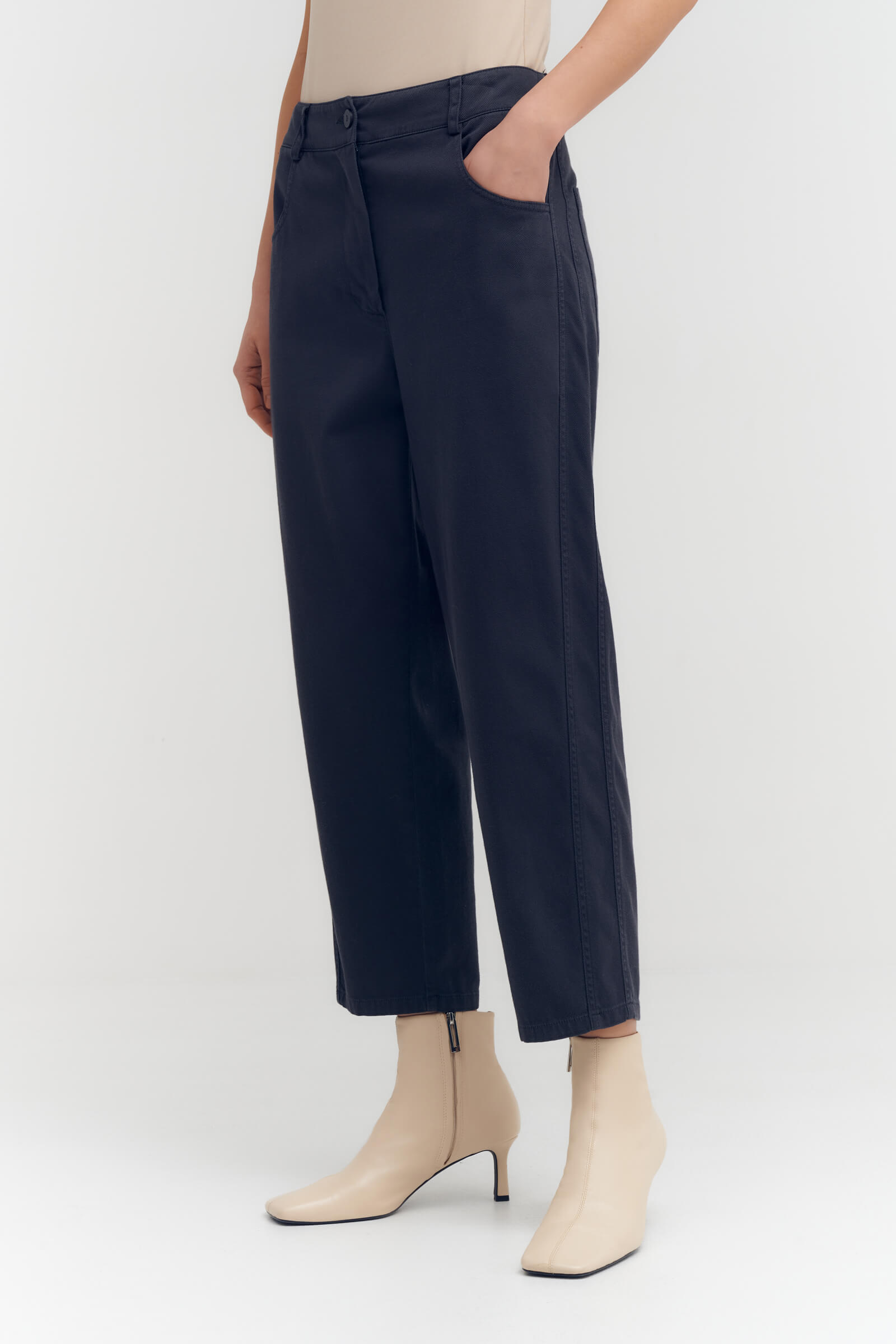 Укороченные брюки из хлопка Бренд Sarah Pacini