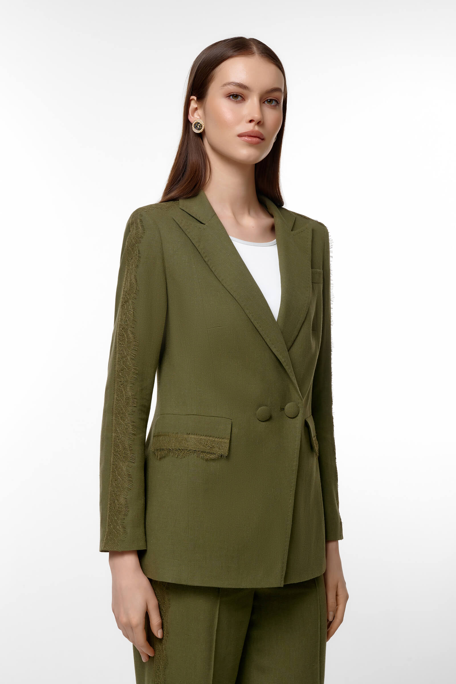 Жакет из вискозы и льна Бренд Caterina Leman