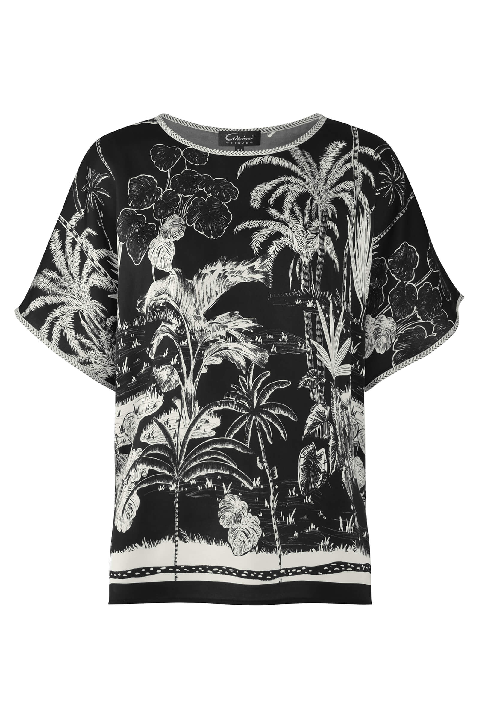 Футболка с растительным принтом Бренд Caterina Leman