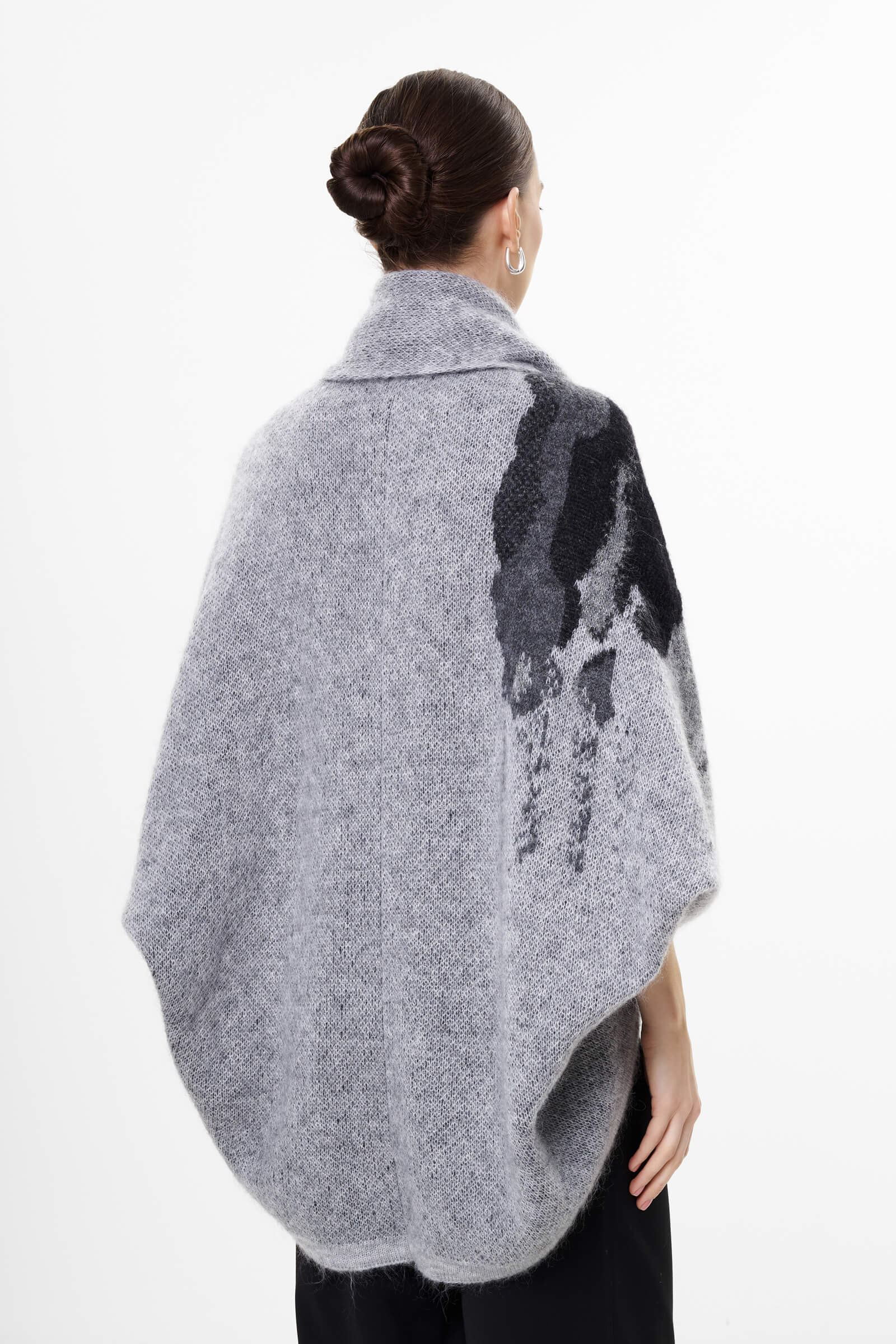 Кардиган из мохера и шерсти Бренд Sarah Pacini