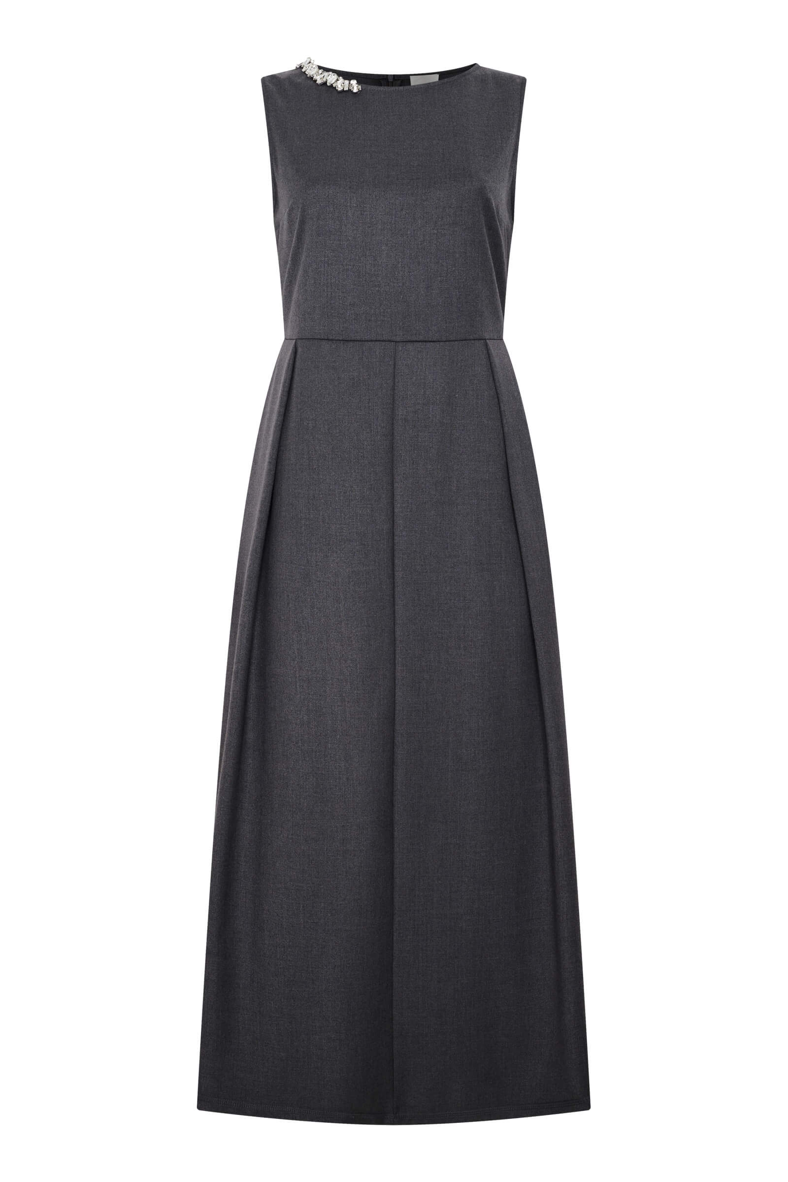 Расклешенное платье со стразами Бренд Milva Mi