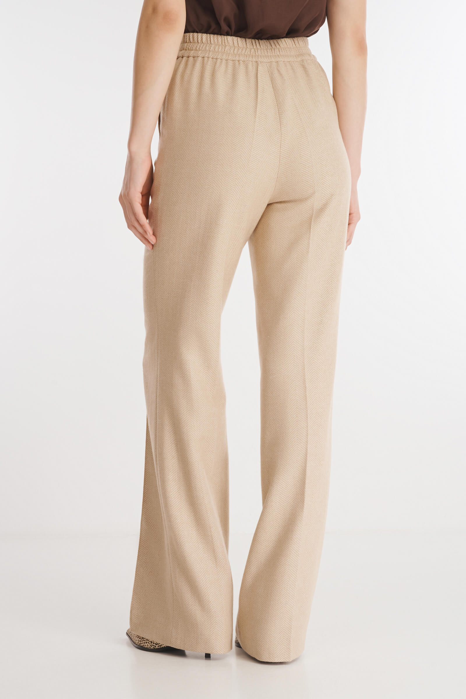 Брюки со стрелками из смесовой шерсти Бренд Caterina Leman