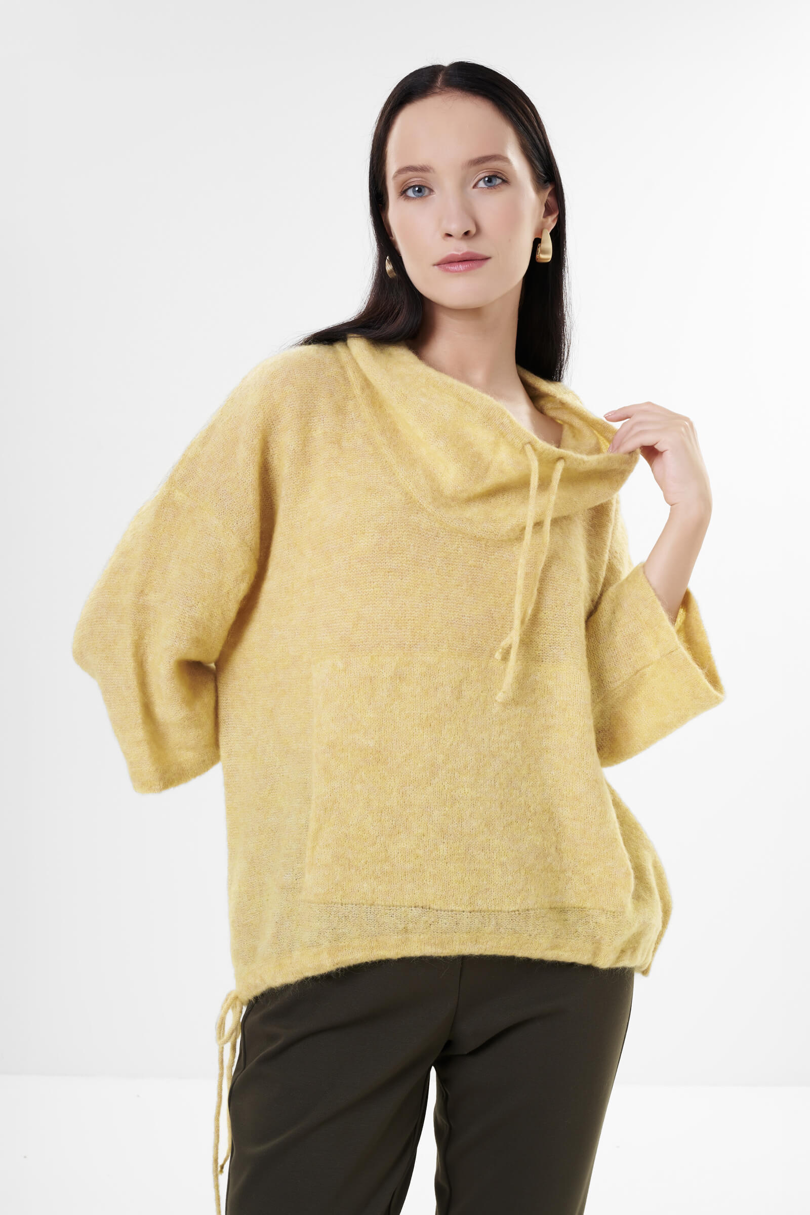 Джемпер из шерсти и мохера Бренд Sarah Pacini